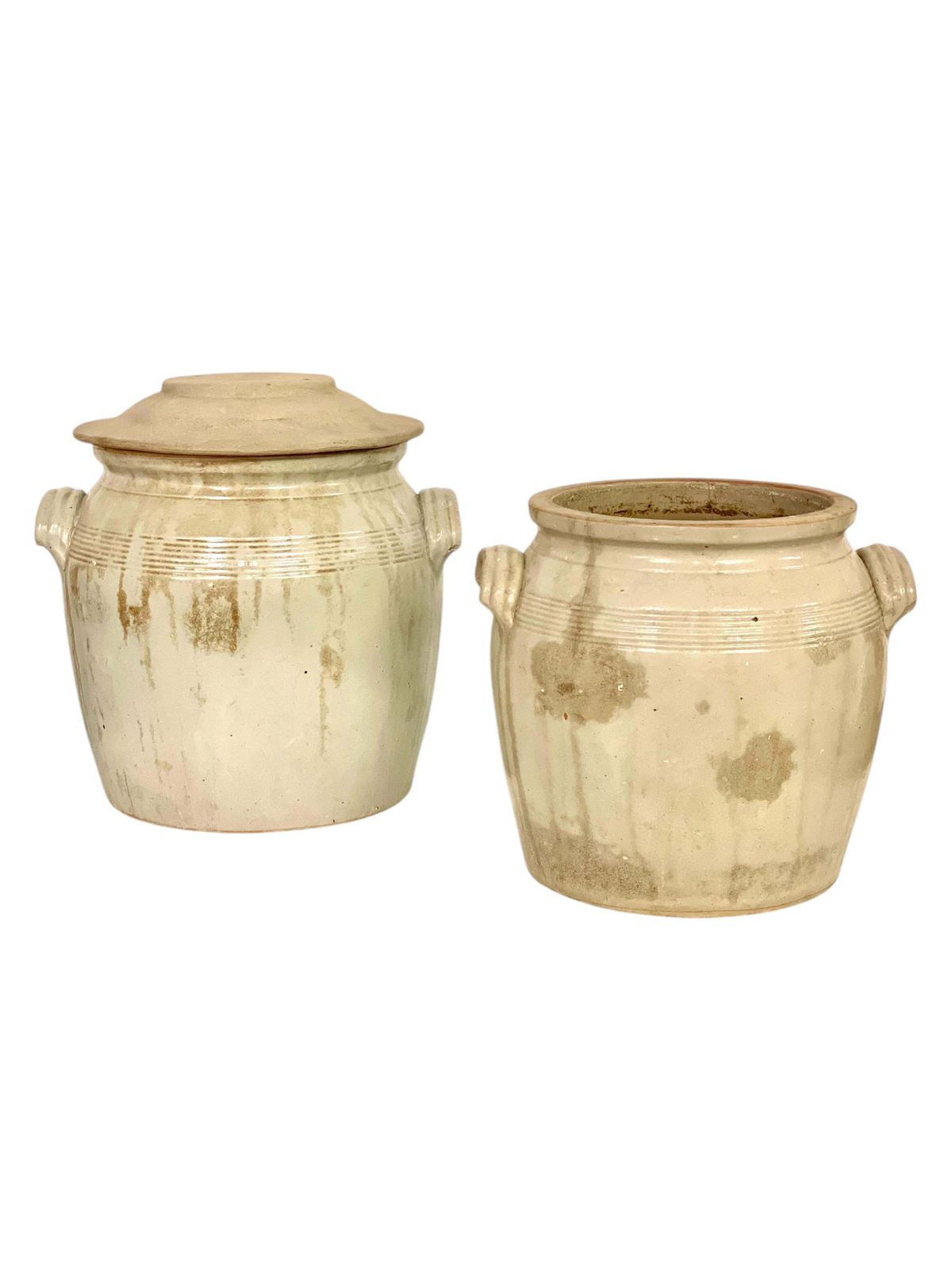 19th Century Set Of Four Glazed Terracotta Confit Pots photo 1763.0