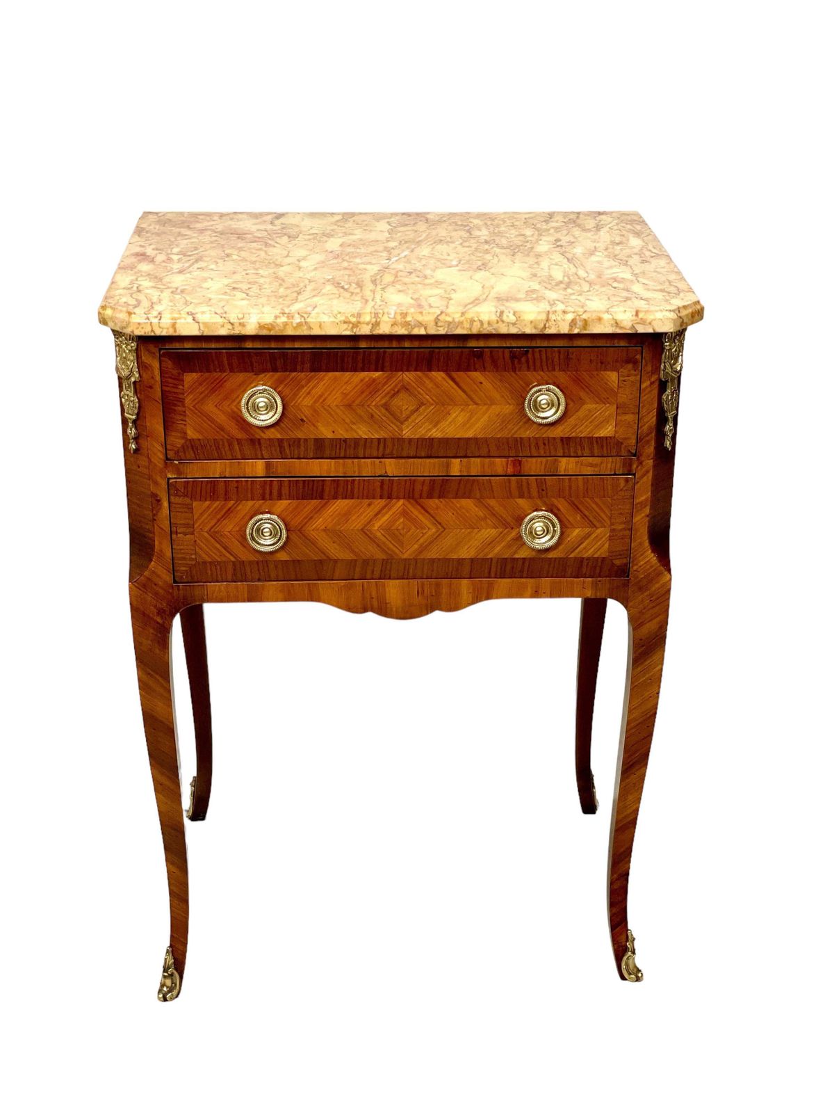 19th Century French Transition Style Petite Commode With Marble Top photo vinterior