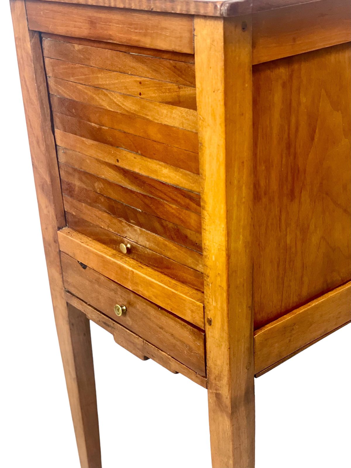 1870s Louis XVI Period Side Table With A Curtain Door photo Furniture