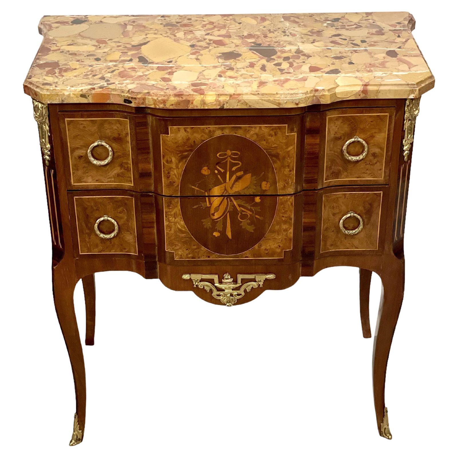 19th Century Louis XVI Style Petite Commode 'Sauteuse' photo for sale