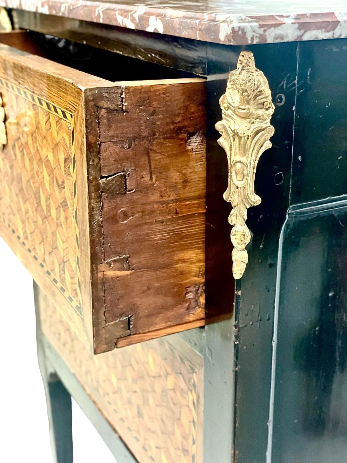 photo furniture 18th Century Louis XVI Period Marquetry Commode