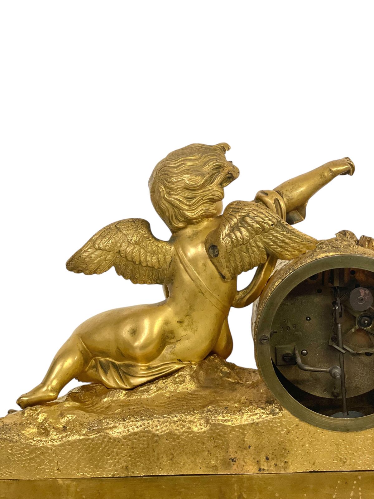 Home Decor 19th Century Gilt Bronze And Porcelain Clock By "Miroy Frères" photo