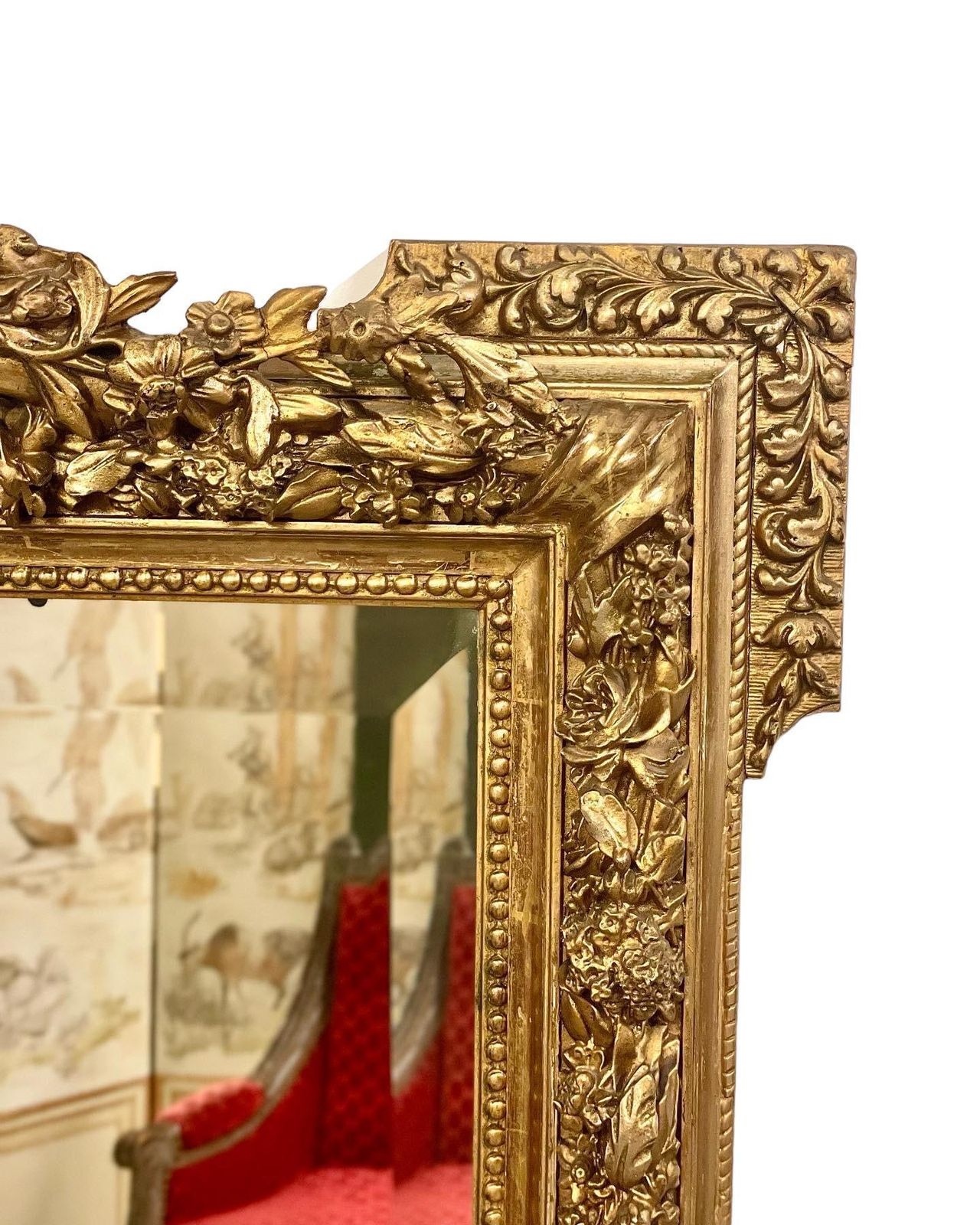19th Century Outstanding Ornate Giltwood Mirror photo buy