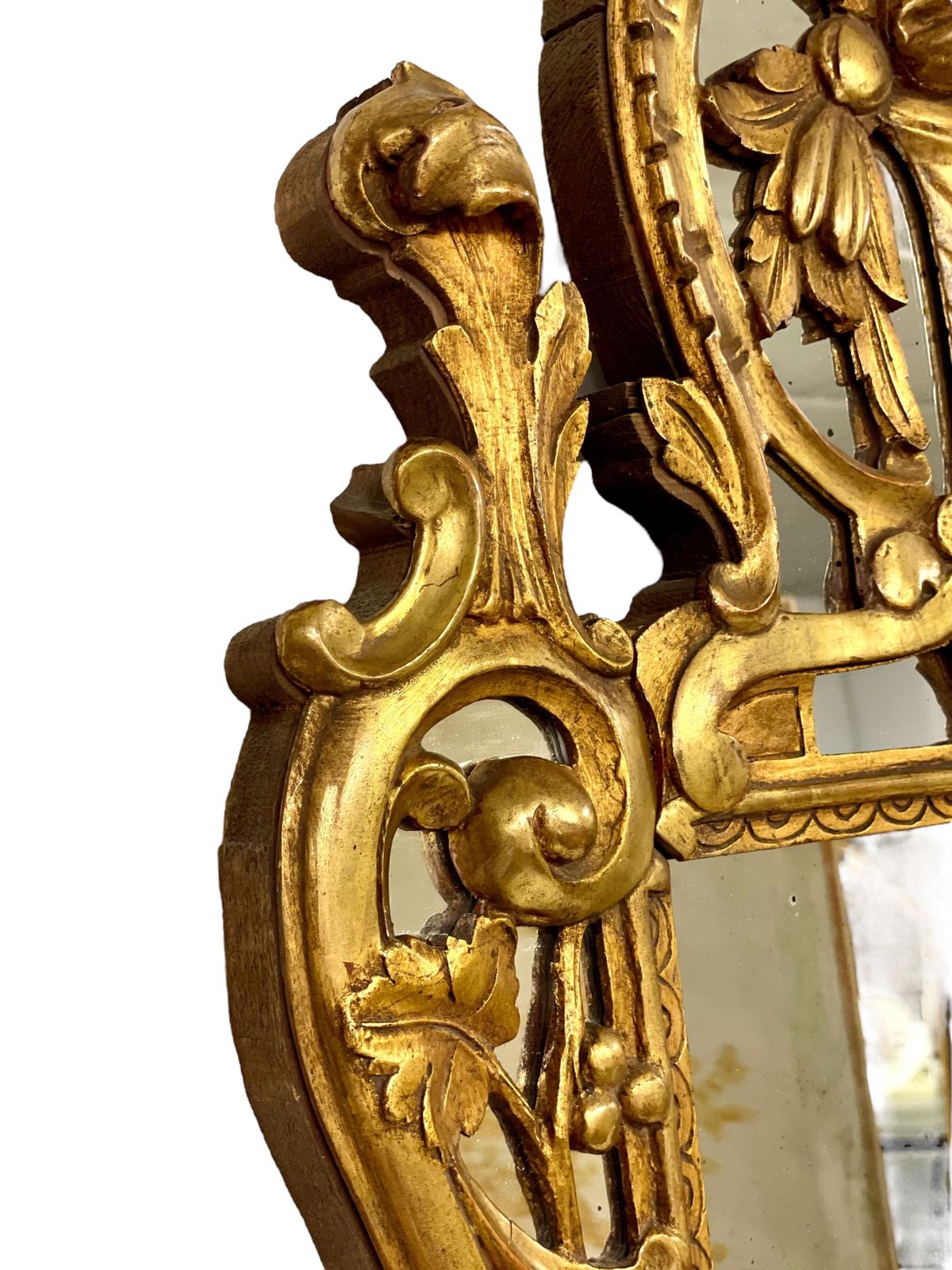 19th Century Régence Giltwood Mantel Mirror photo vinterior