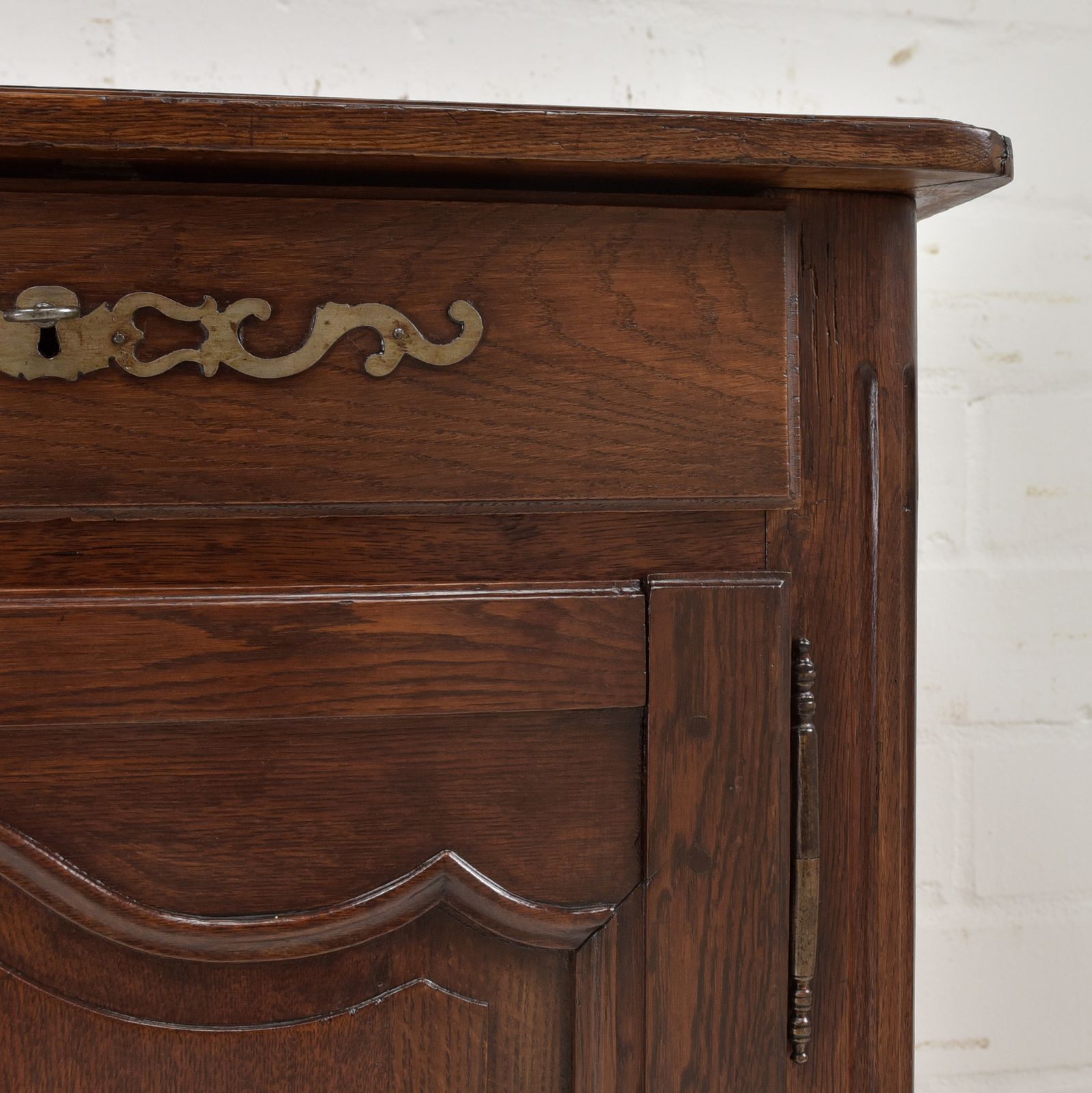 Antique! Restored Louis XV Rococo Sideboard Circa 1780, Oak Cabinet, Chest Of Drawers photo vintage