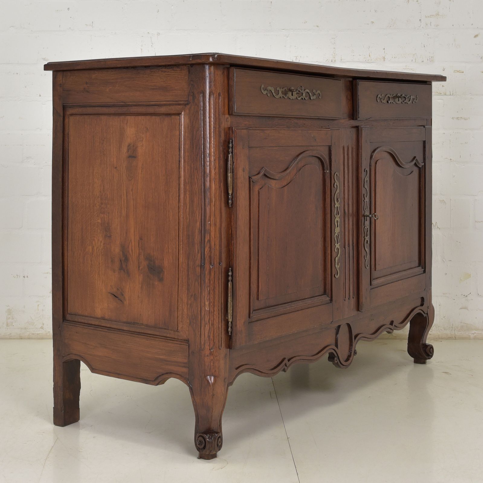 Furniture Antique! Restored Louis XV Rococo Sideboard Circa 1780, Oak Cabinet, Chest Of Drawers photo