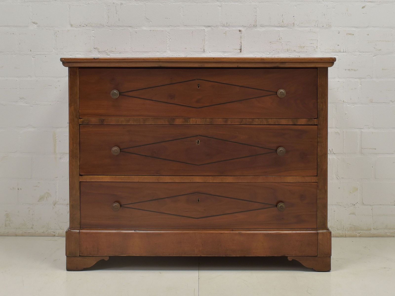 Antique! Chest Of Drawers Restored Mahogany Biedermeier Circa 1850 photo furniture