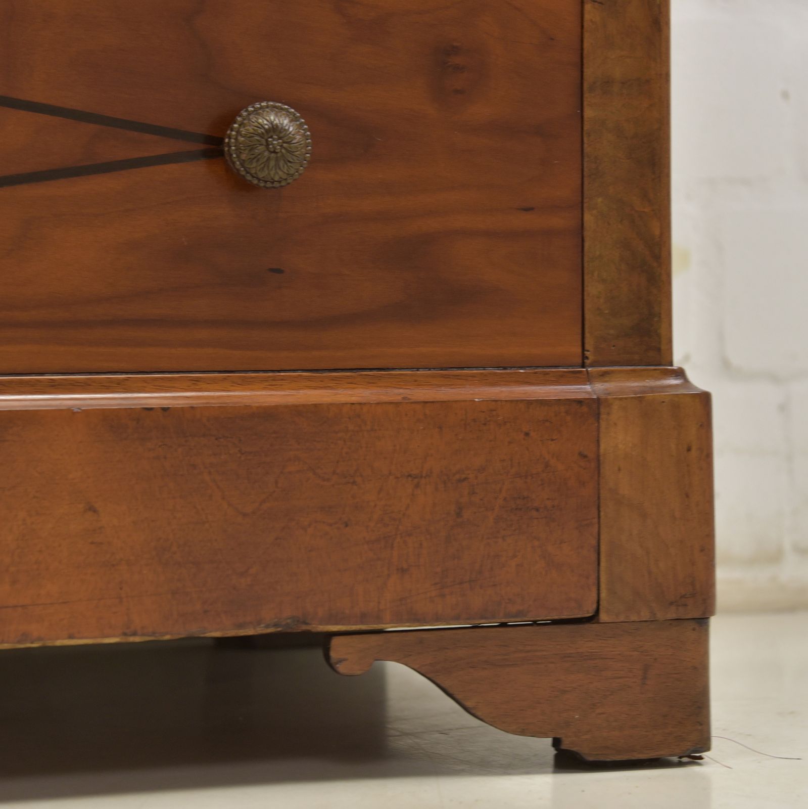 Antique! Chest Of Drawers Restored Mahogany Biedermeier Circa 1850 photo vintage