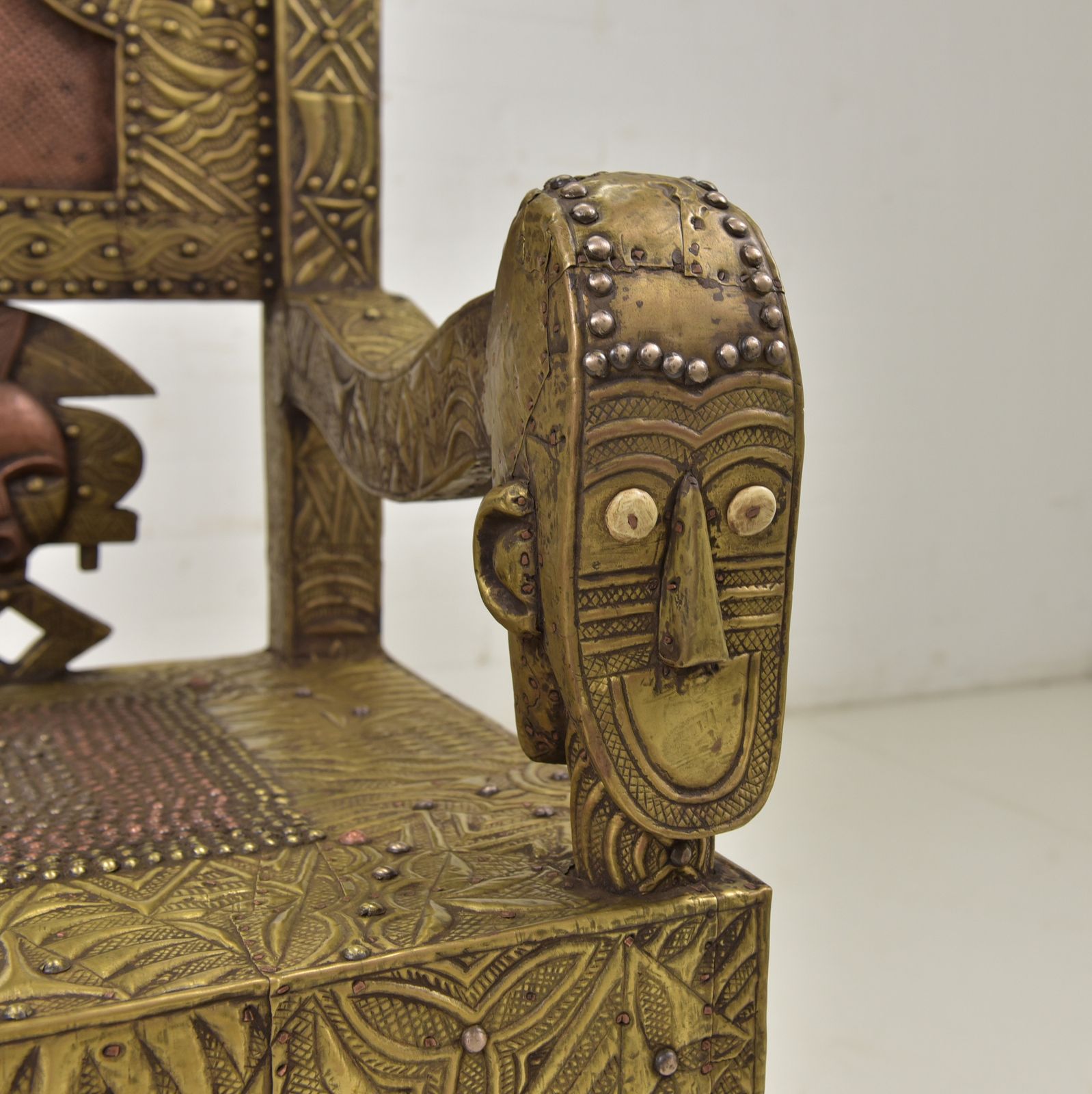 photo for sale Original Chief's Seating Group Africa Cameroon Gabon Throne Group Royal 1966