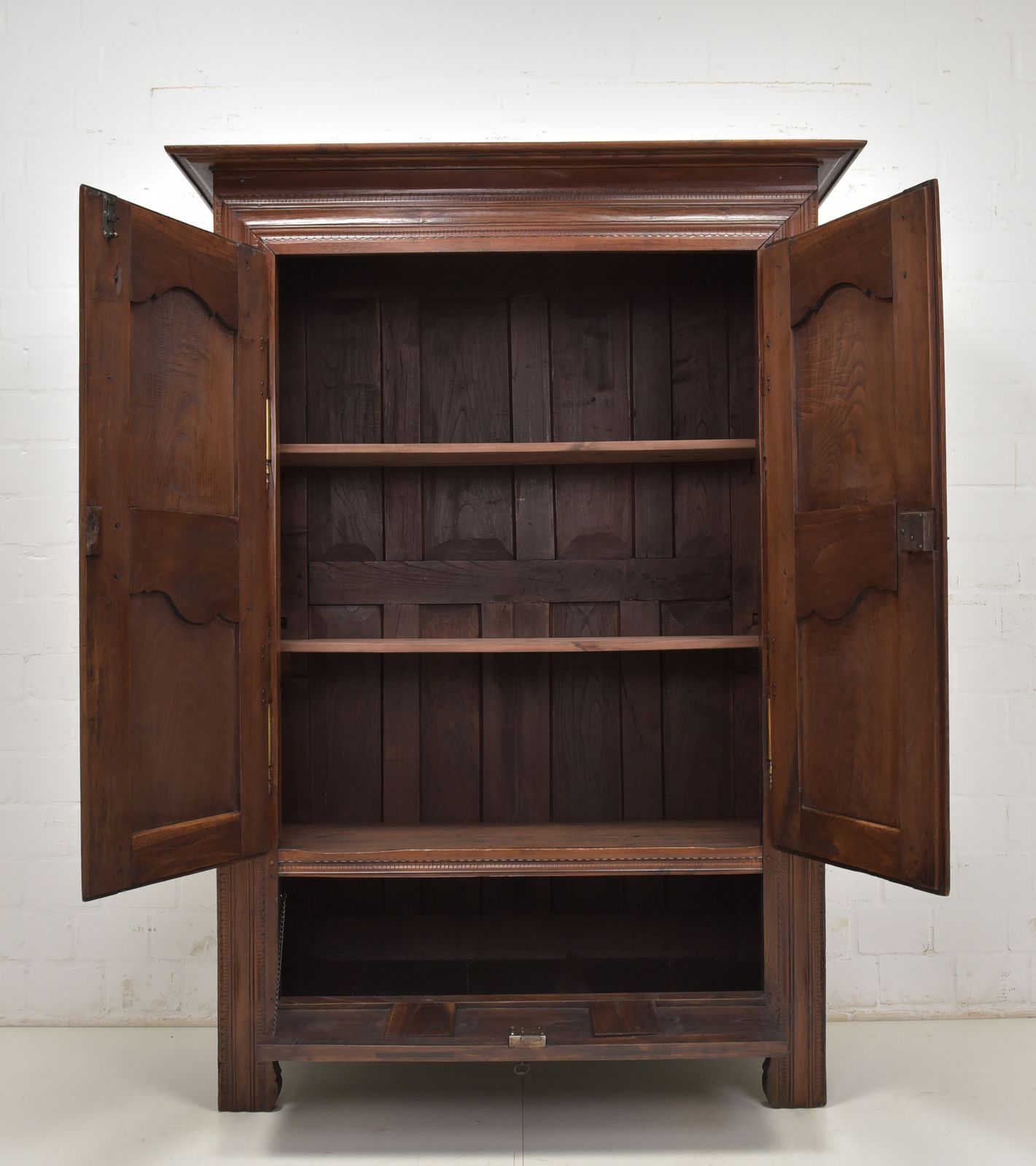 Antique! Small Wardrobe Restored Breton Circa 1820 Hallway Cupboard photo 1708.0