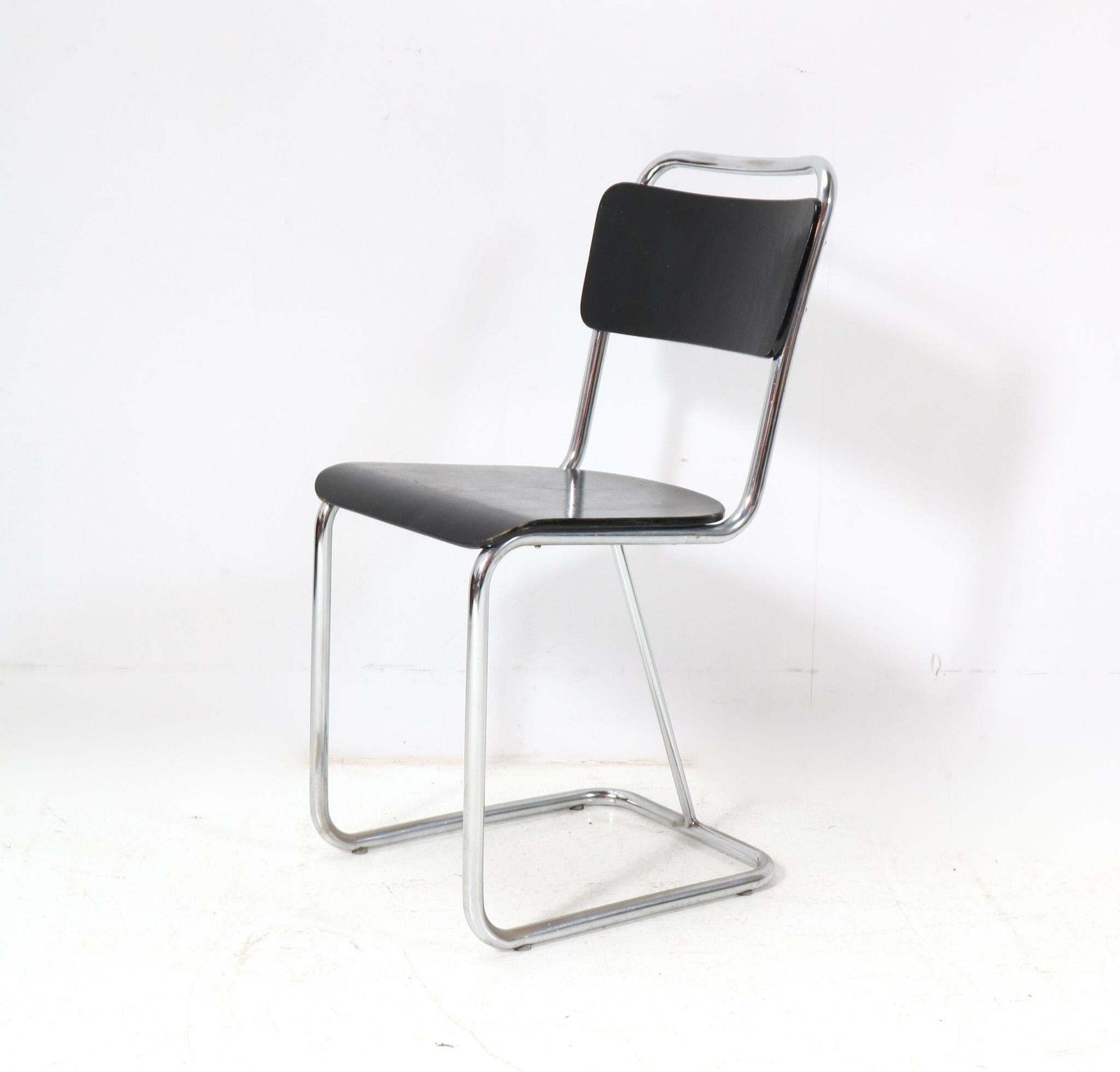 Rationalist  Bauhaus Tubular Side Chair, 1930s photo Furniture
