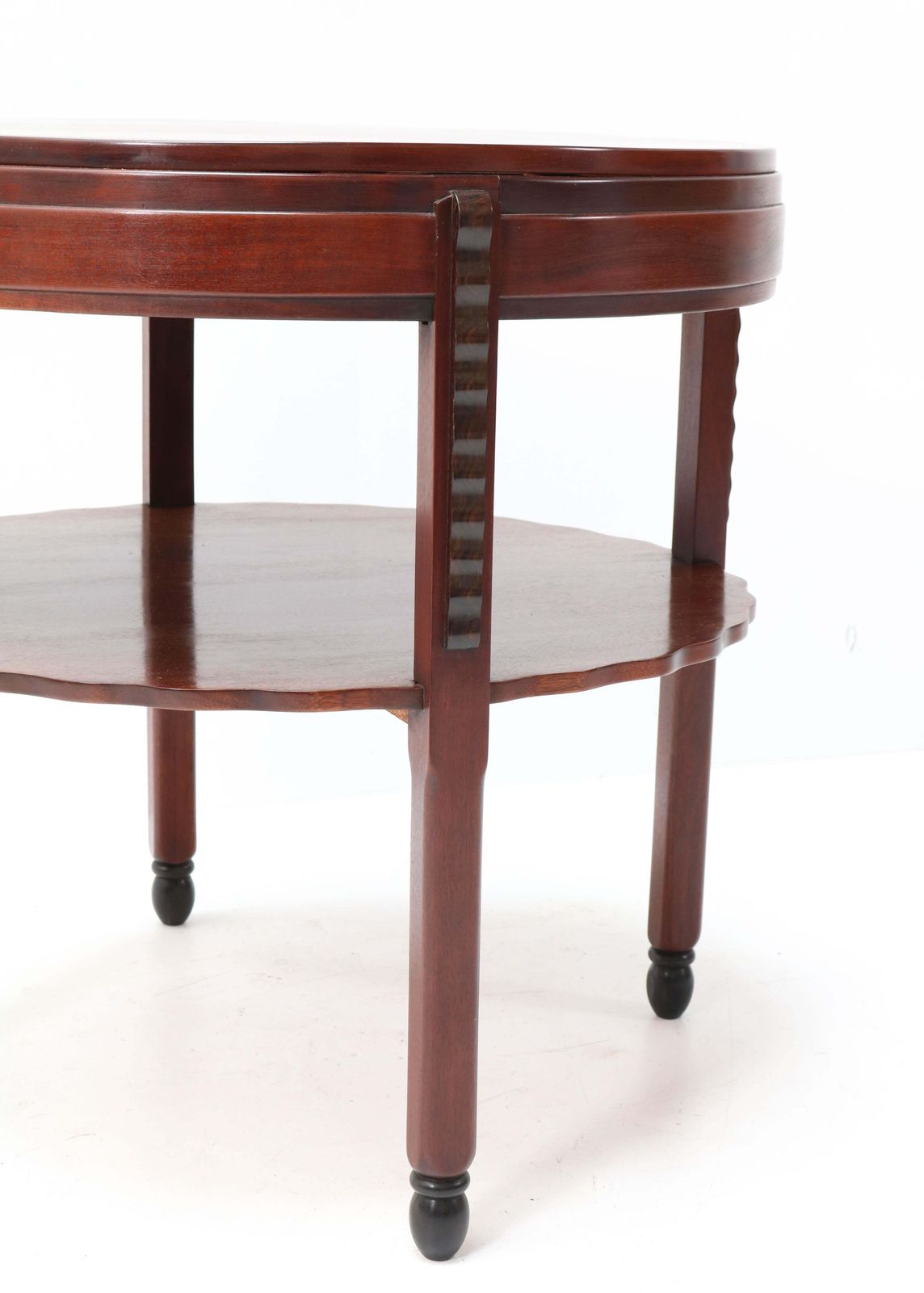 Mahogany Art Deco Amsterdam School Coffee Table By Fa. Drilling Amsterdam, 1920s photo vinterior