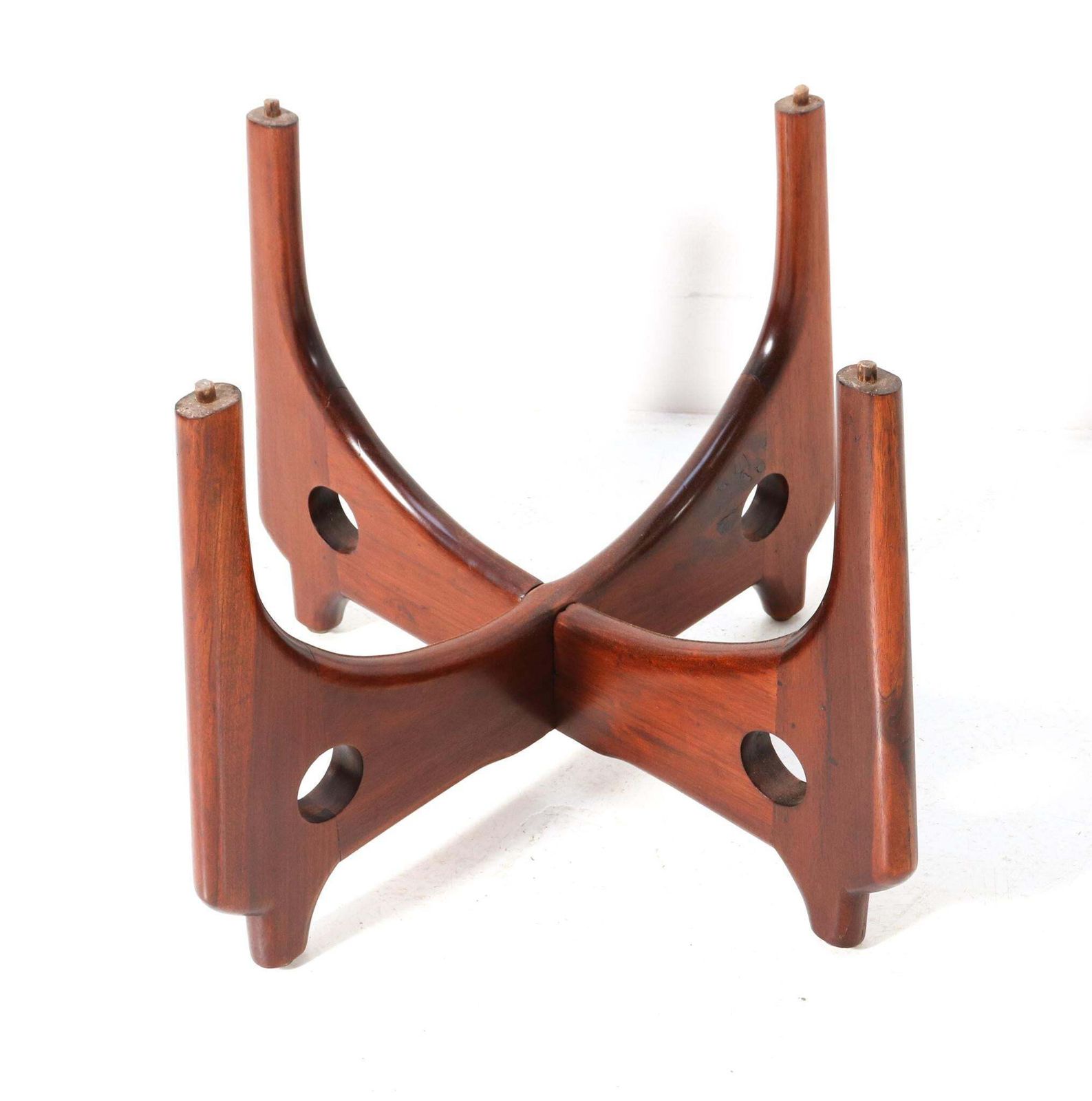 Walnut Mid Century Modern Coffee Table By Angel Pazmino For Muebles De Estilo photo vinterior