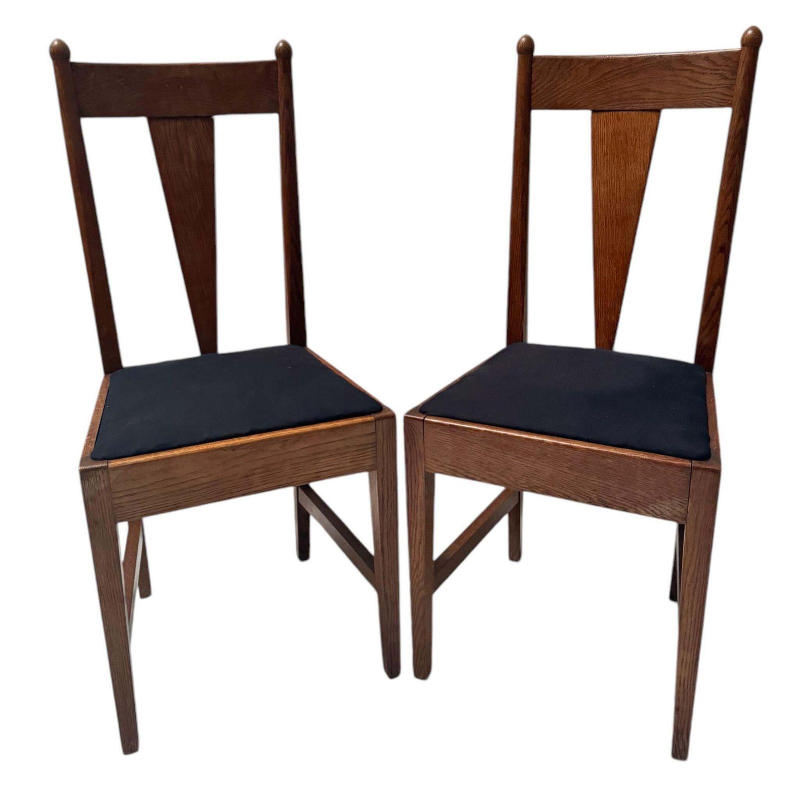 Willem Penaat Two Art Deco Amsterdamse School Chairs For Metz & Co. Amsterdam photo furniture