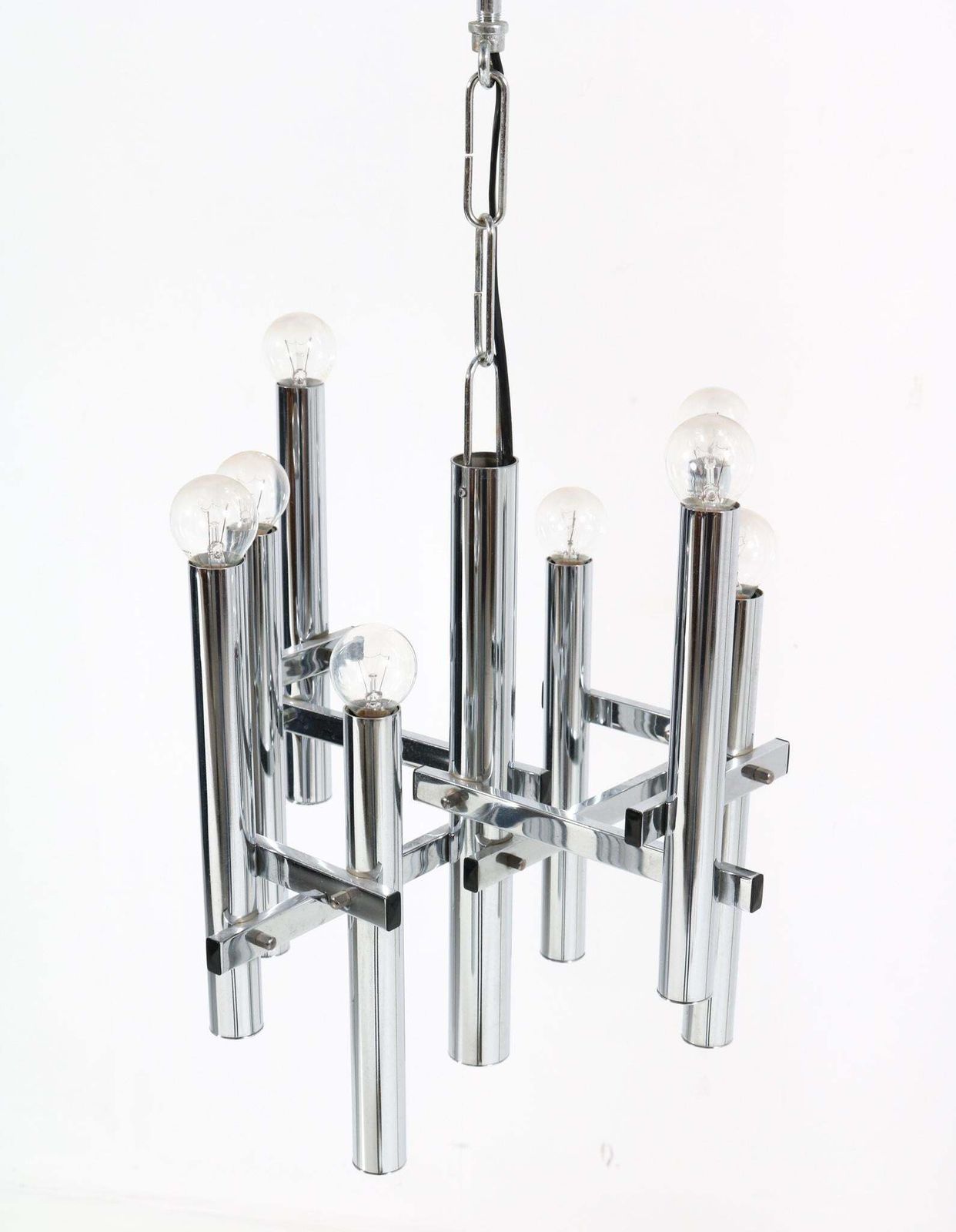 photo furniture Mid Century Modern Italian Chandelier In The Style Of Gaetano Sciolari