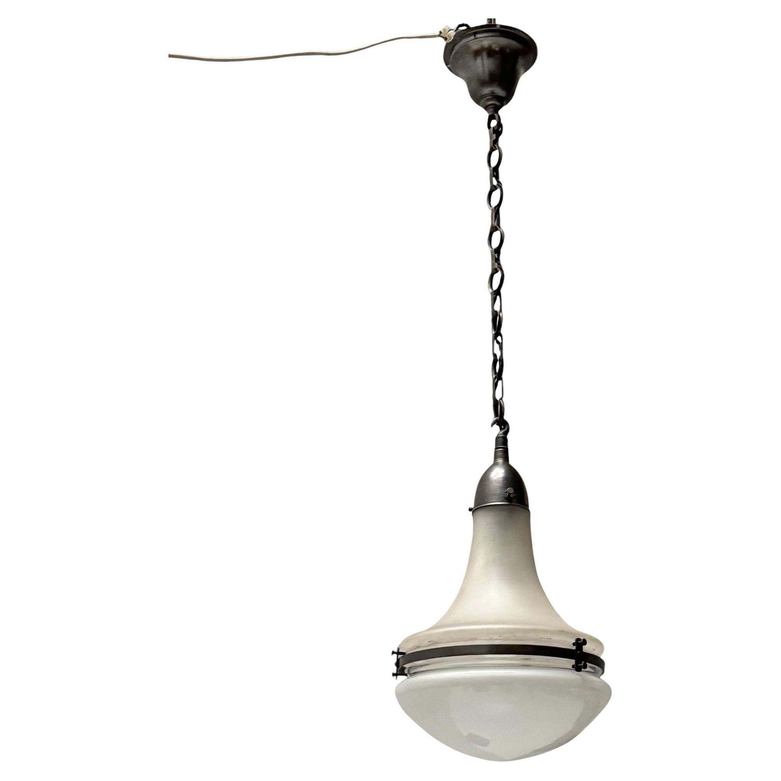 Peter Behrens Art Nouveau Luzette Pendant Lamp For Siemens, 1900s