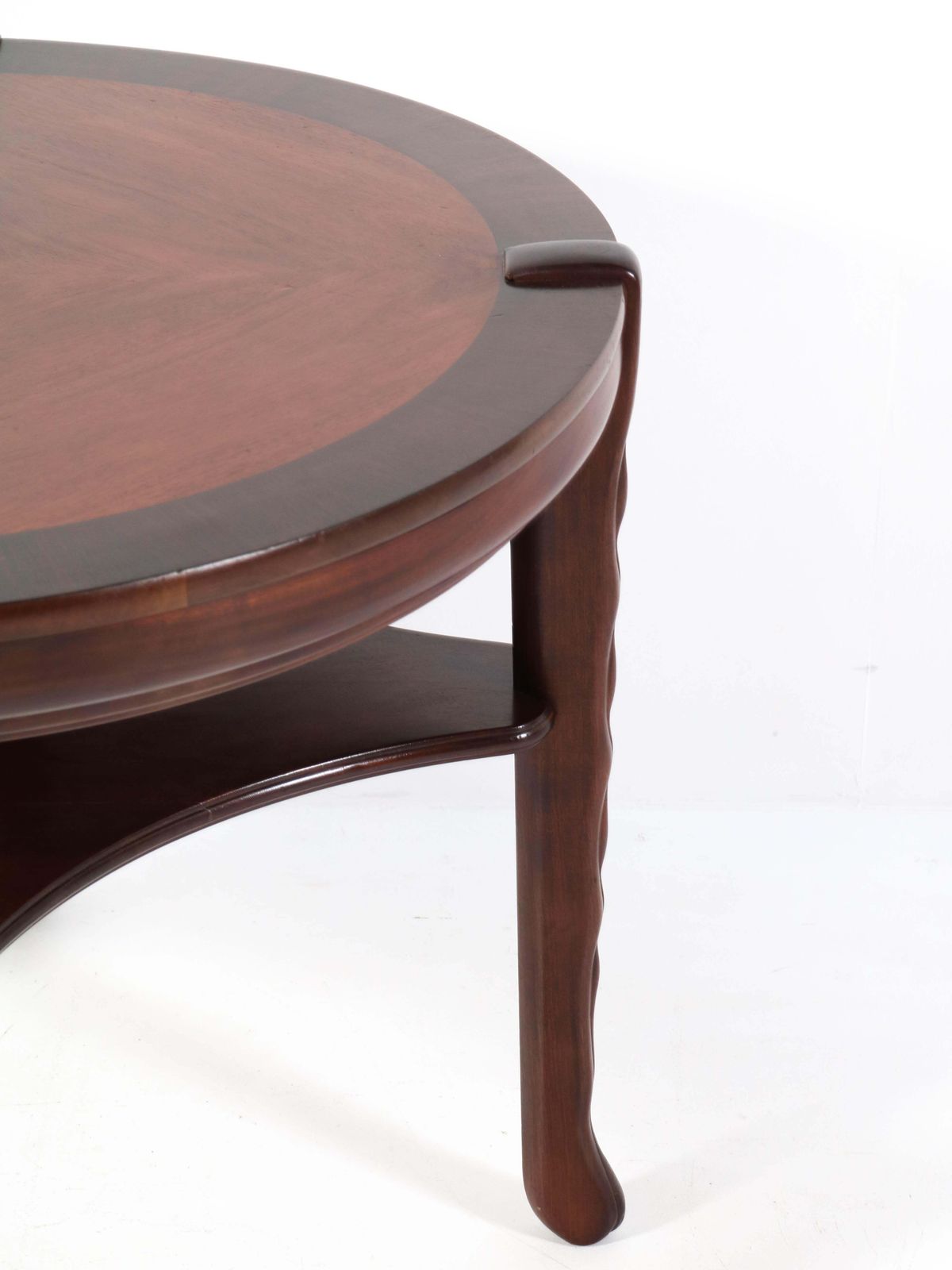 Walnut Art Deco Amsterdamse School Coffee Table By 'T Woonhuys Amsterdam, 1920s photo vinterior