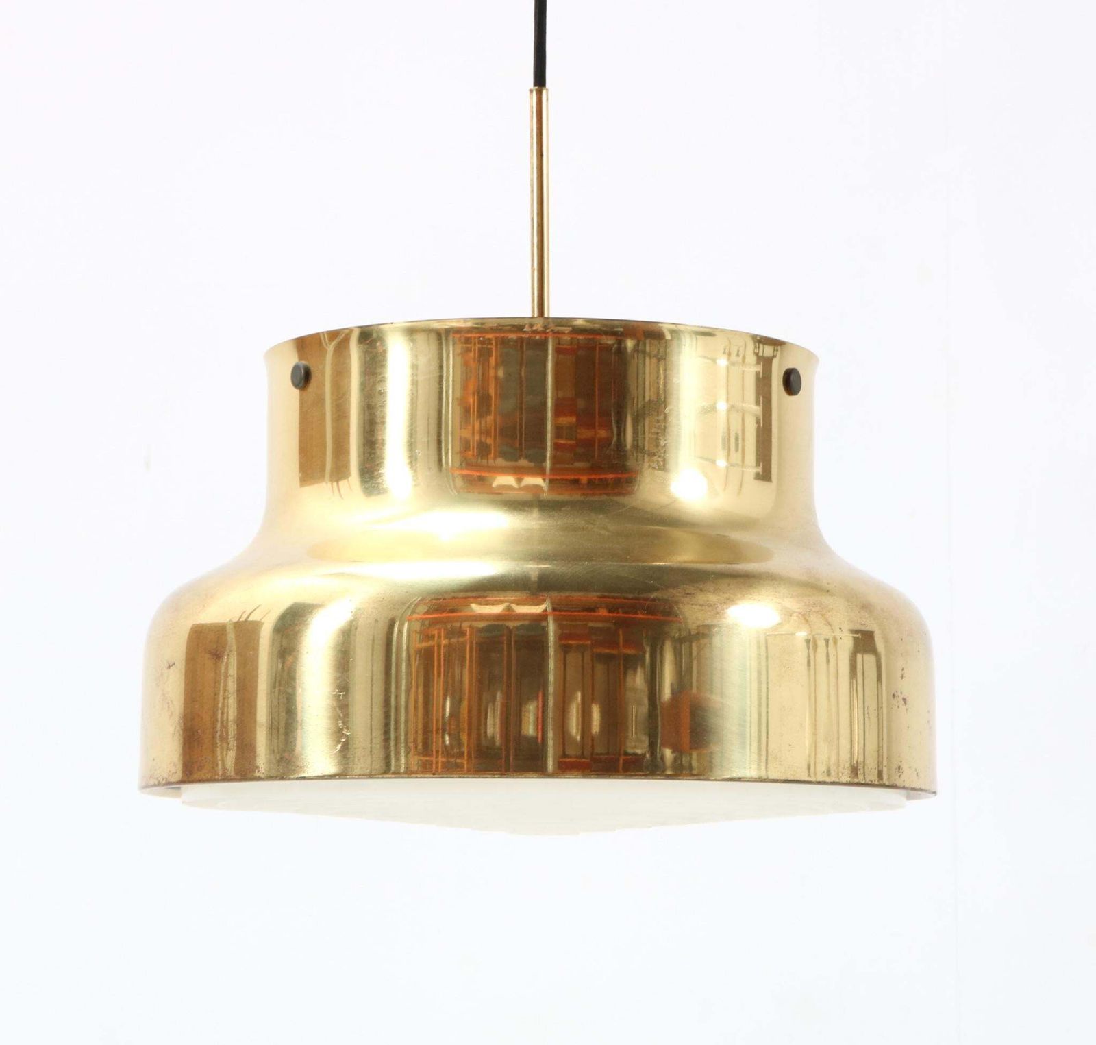 Brass Mid Century Bumling Pendant Light By Anders Pehrson For Ateljé Lyktan photo Lighting