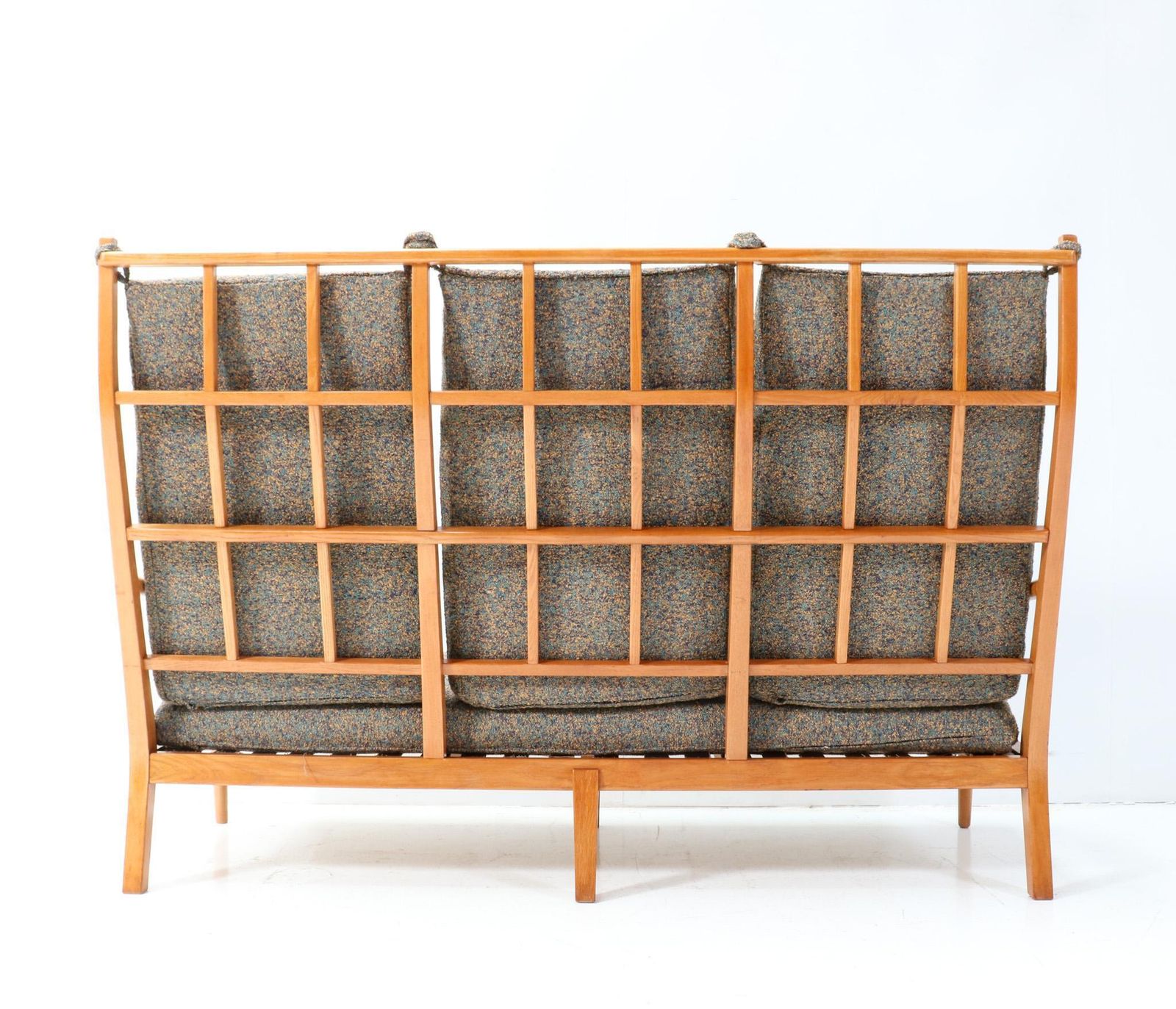Ash Mid Century Modern High Back Sofa By Frits Eschauzier Jr, 1967 photo 3403.0