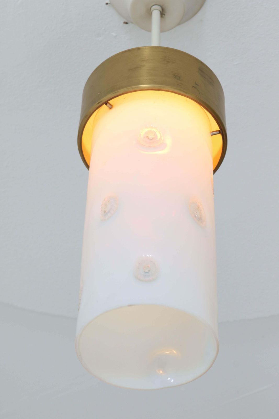 Five Mid Century Modern Italian Pendant Lights With Murano Glass Shade, 1960s photo Lighting