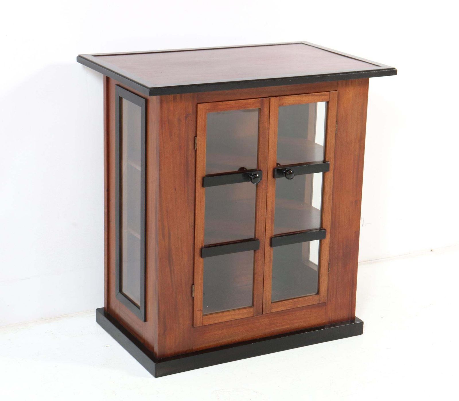 Walnut Art Deco Modernist Tea Cabinet By Jan Brunott, 1920s photo vinterior
