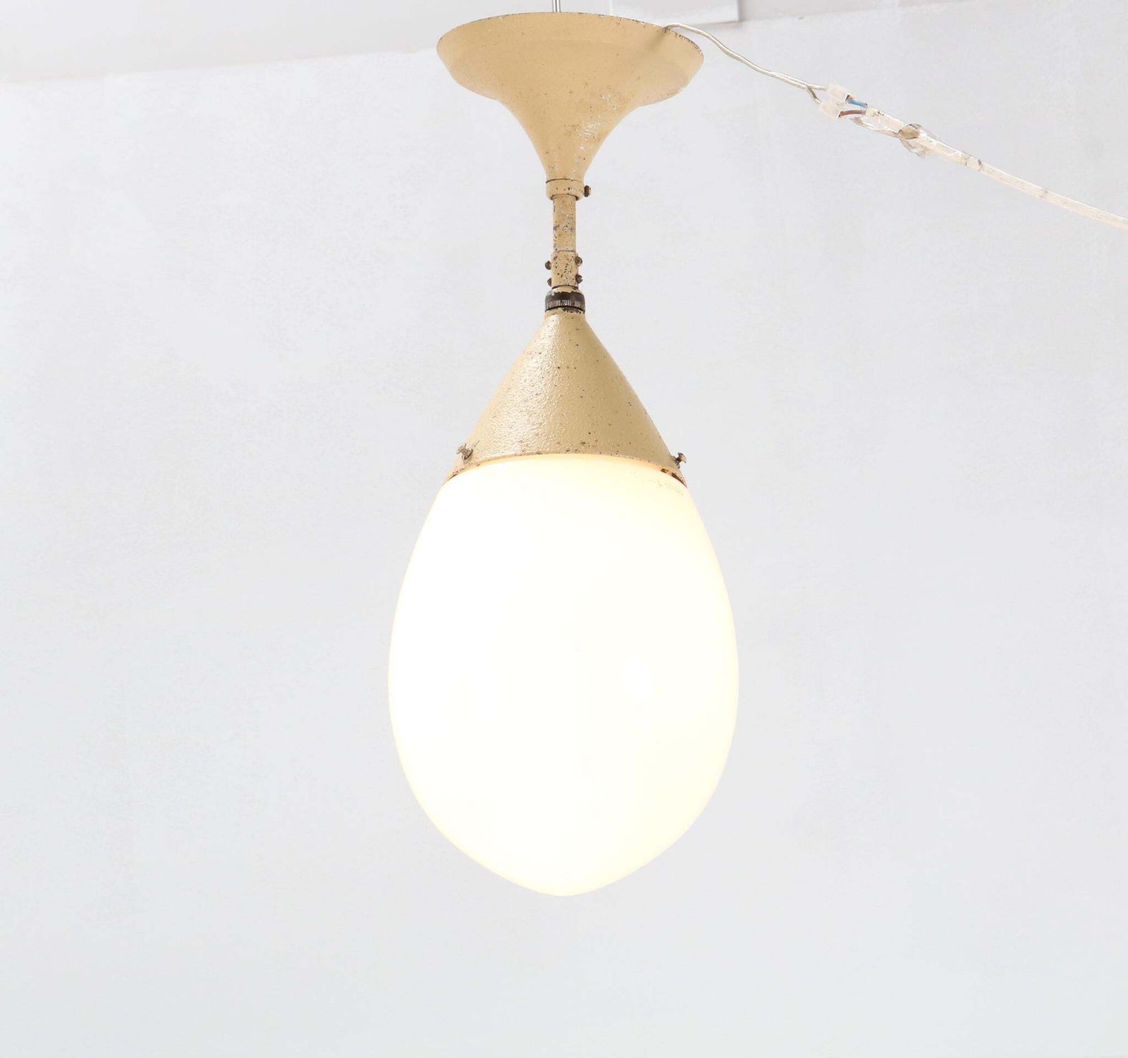 German Art Deco Bauhaus Pendant Lamp By Peter Behrens For Siemens, 1920s photo Lighting