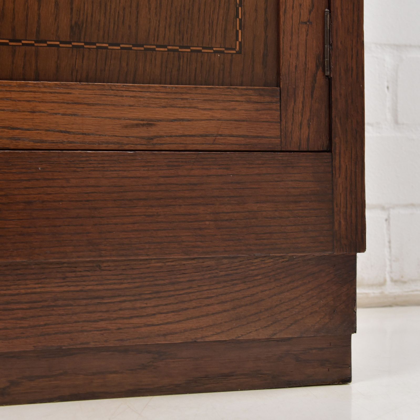 Antique! Display Cabinet Restored Bauhaus Art Deco Circa 1930 Solid Oak Display Cabinet photo buy