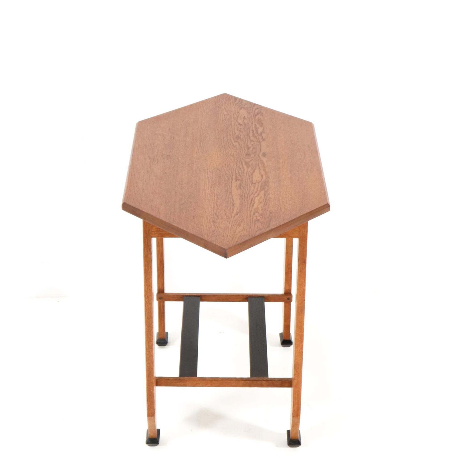 Oak Art Deco Amsterdamse School Tea Table By Jac. Van Den Bosch, 1920s photo 2541.0
