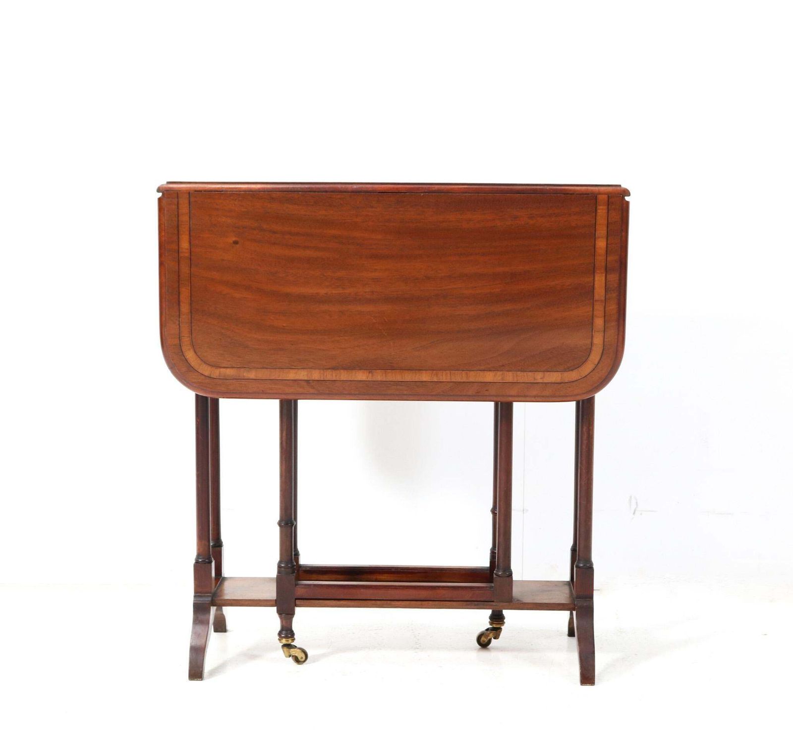 Walnut English 19th Century Spider Leg Table With Drop Leaves photo 1680.0