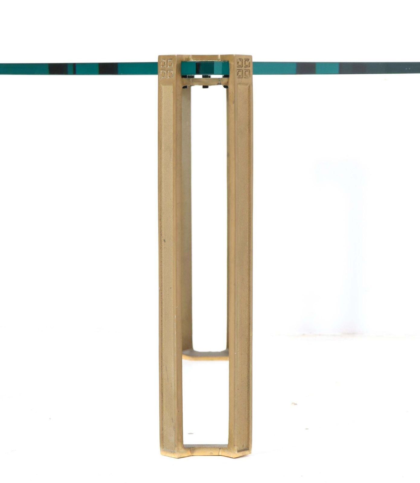 photo furniture Hollywood Regency Bronze Square Side Table By Peter Ghyczy For Ghyczy, 1970s