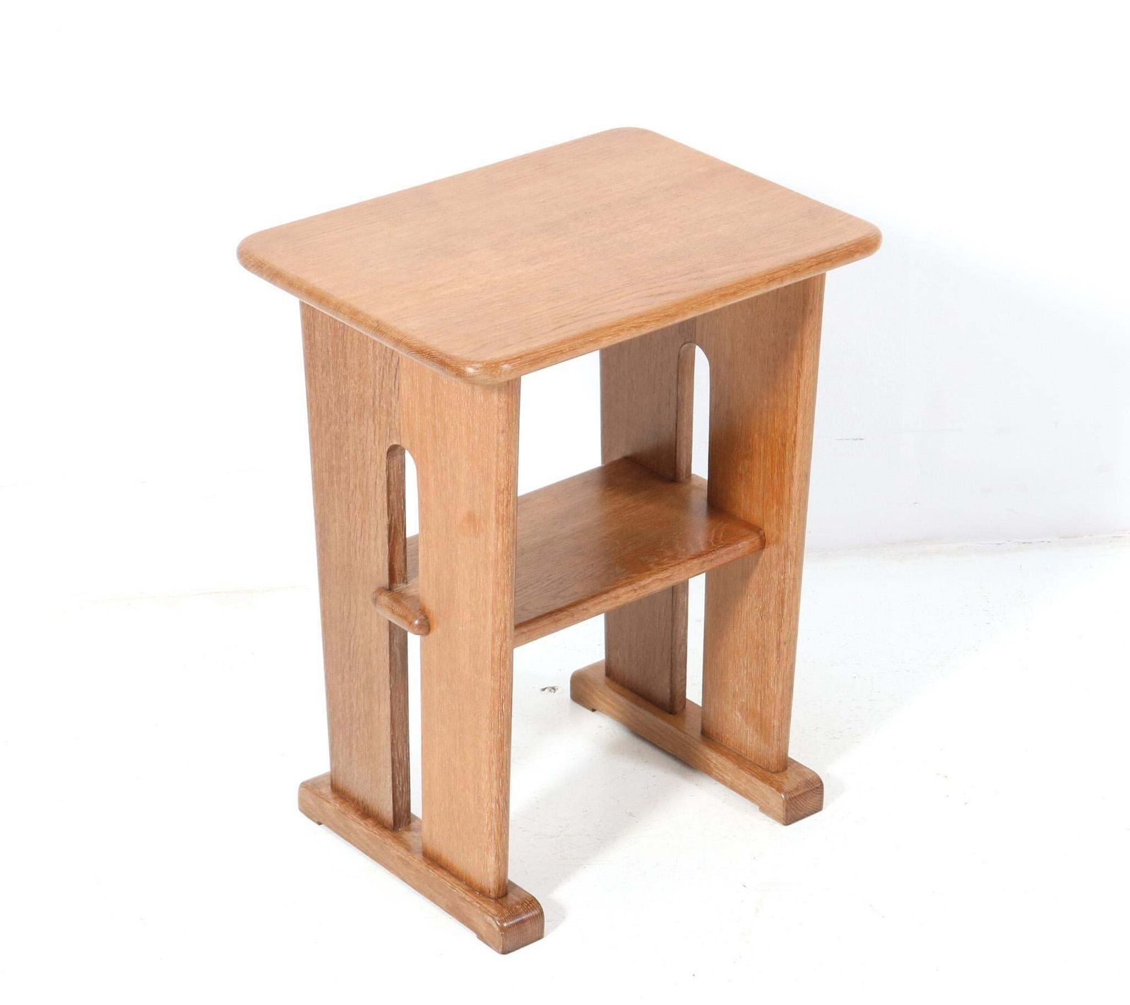 Oak Art Deco Modernist Side Table By Bas Van Pelt For My Home, 1930s photo furniture