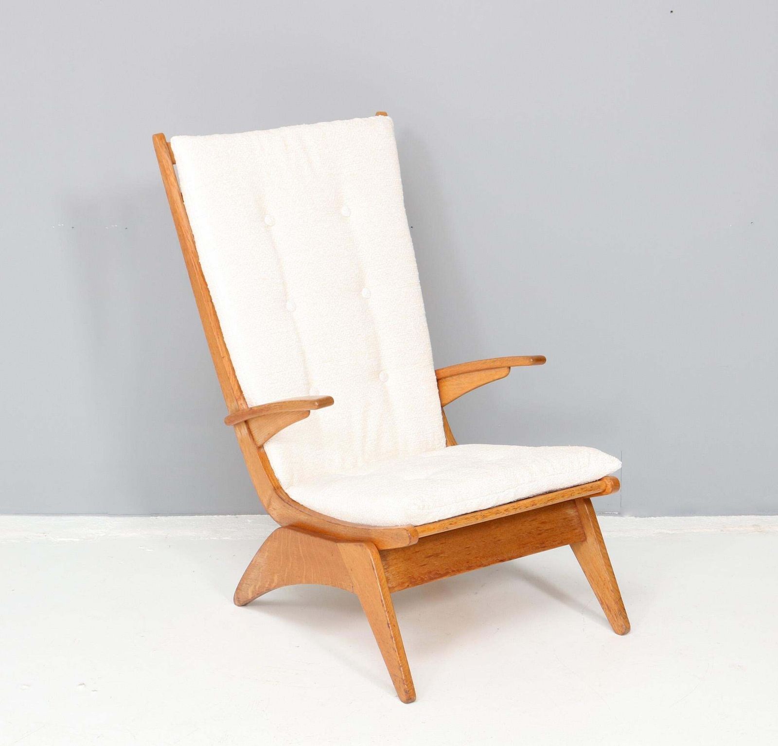 Mid Century Modern High Back Lounge Chair By Jan Den Drijver For De Stijl, 1950s photo for sale
