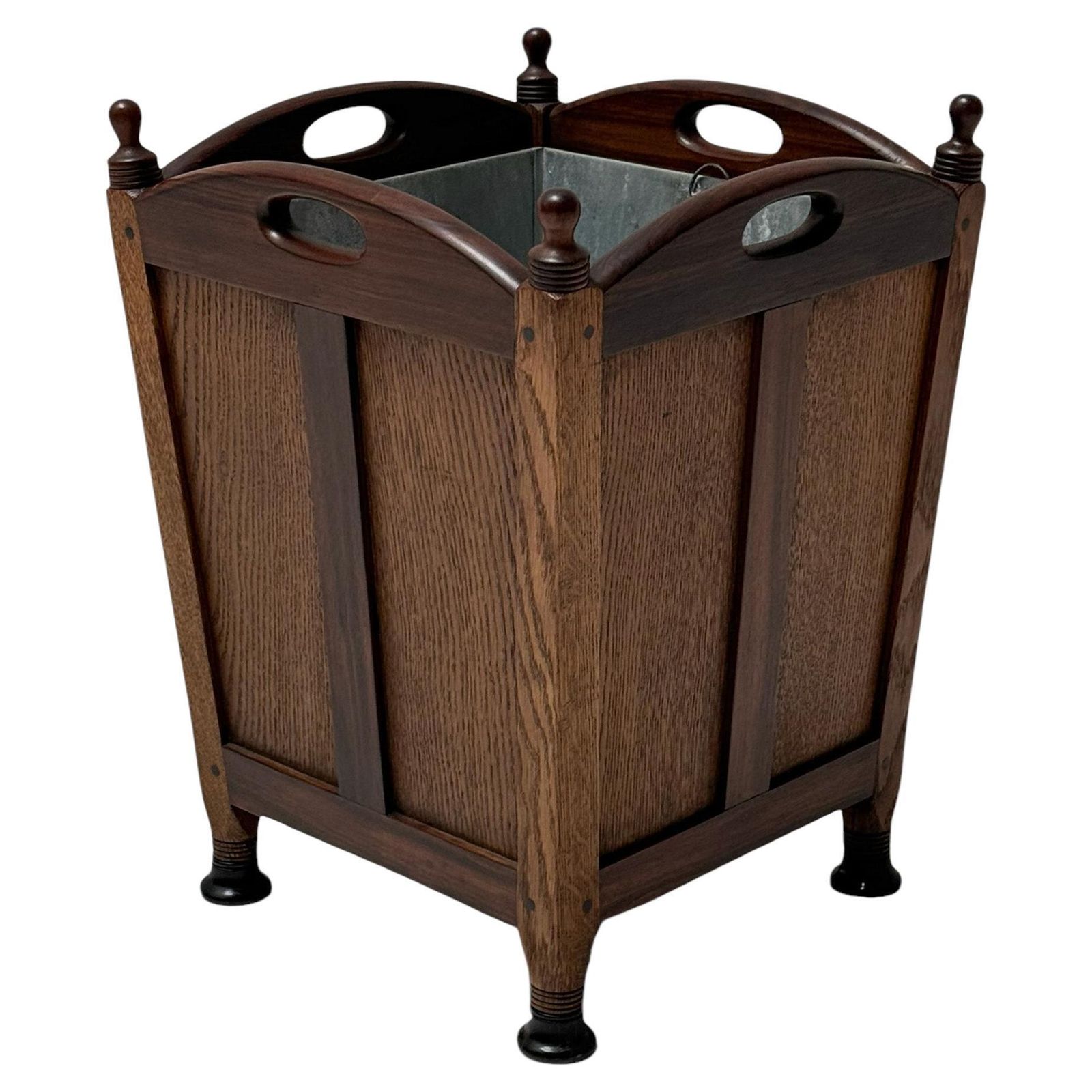 Jac. Van Den Bosch Art Deco Amsterdamse School Litter Basket For 'T Binnenhuis