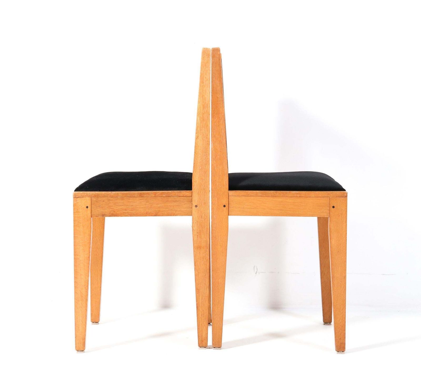 Pair Of  Arts & Crafts Art Nouveau Side Chairs By Jac. Van Den Bosch, 1904 photo Furniture