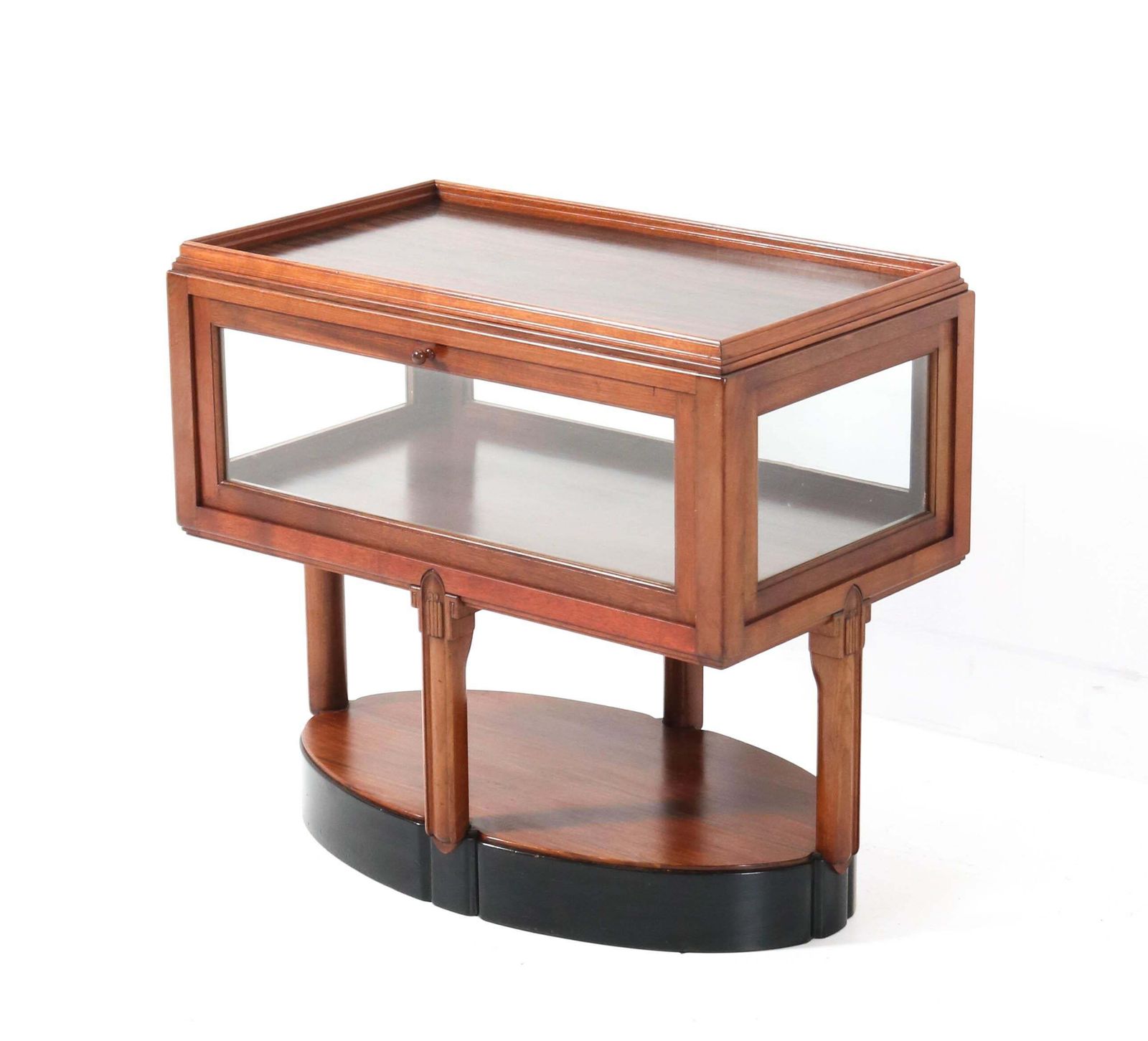 Walnut Art Deco Amsterdamse School Tea Cabinet By Hildo Krop For 'T Woonhuys photo 3403.0