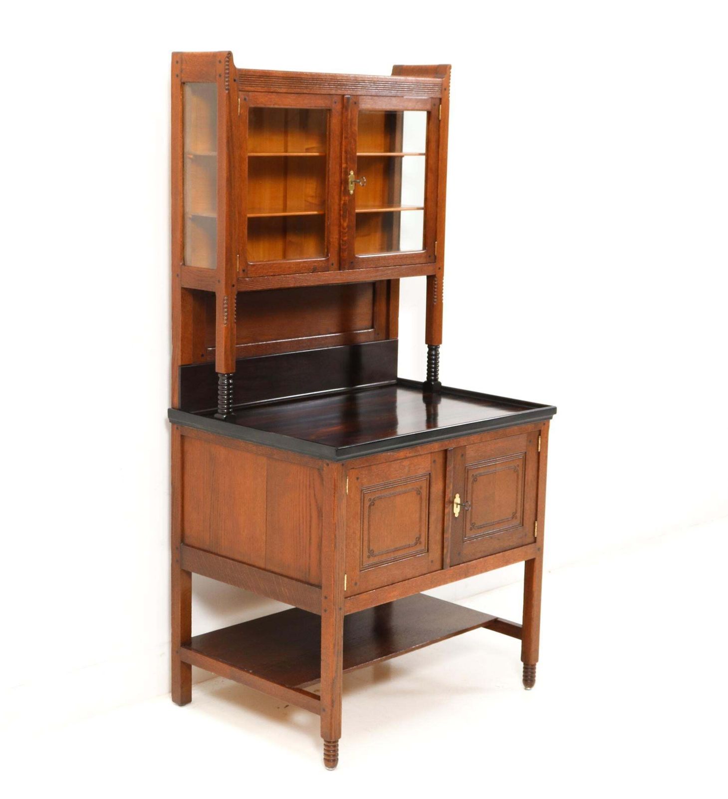Oak Art Nouveau Arts & Crafts Cupboard By Jac. Van Den Bosch For 'T Binnenhuis photo furniture