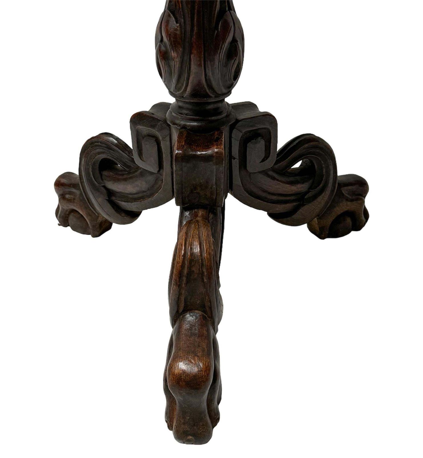 French Carved Fruitwood  Black Forest Planter Or Jardiniiere, 1880s photo vintage