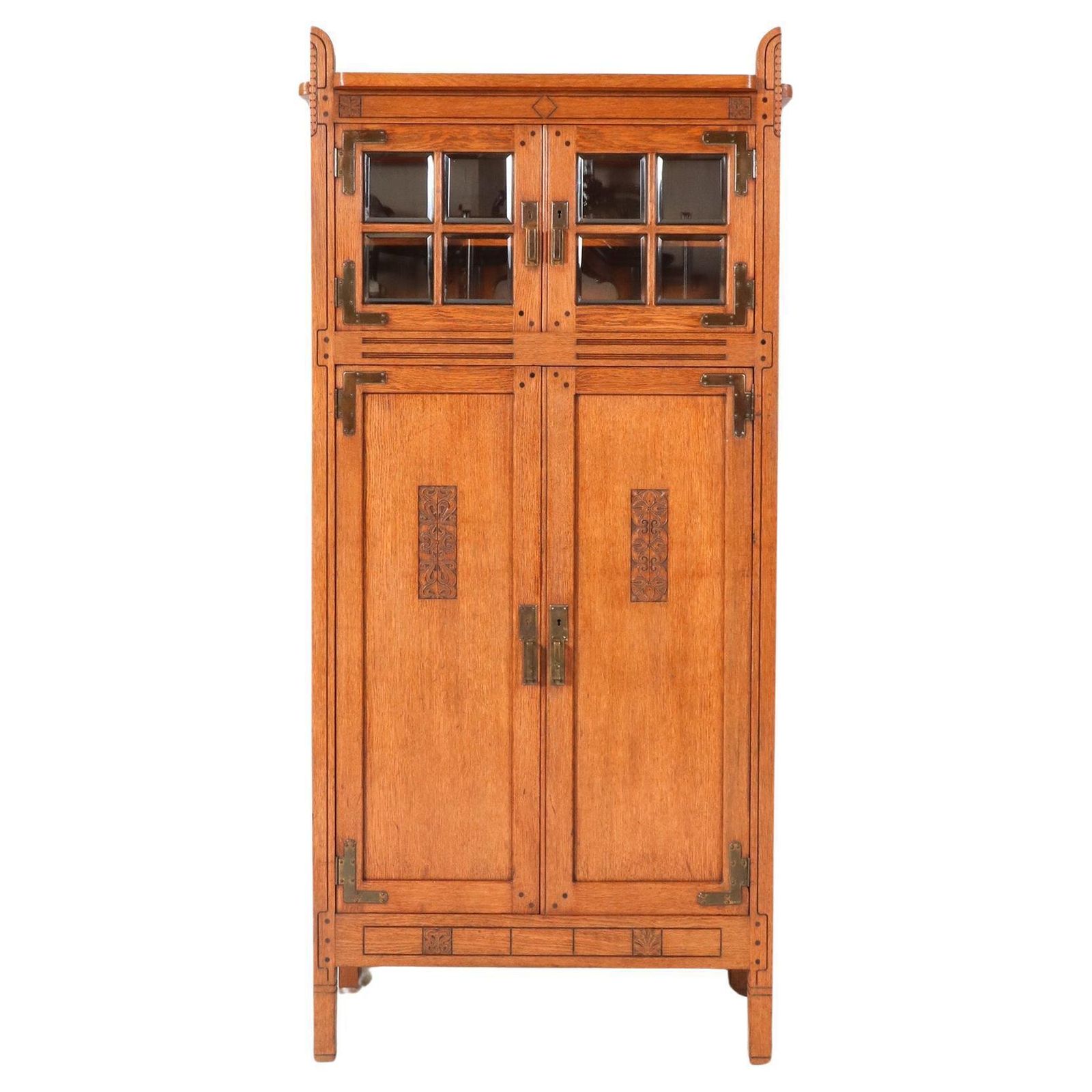 Arts & Crafts Bookcase By Willem Penaat For Fa. Haag & Zn  Amsterdam, 1897