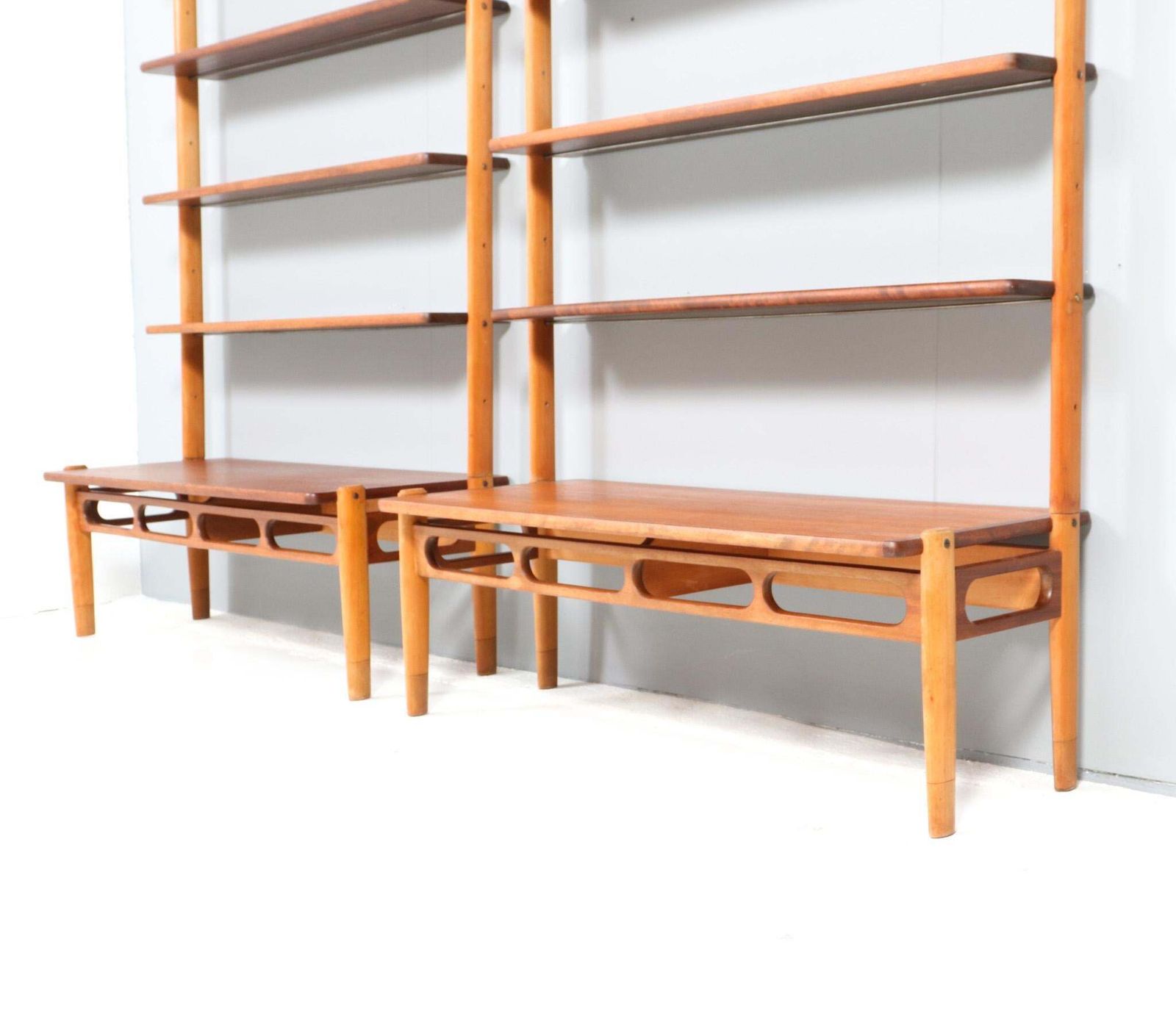 Mid Century Modern Pair Of Wall Units By William Watting For Scanflex, 1960s photo Furniture