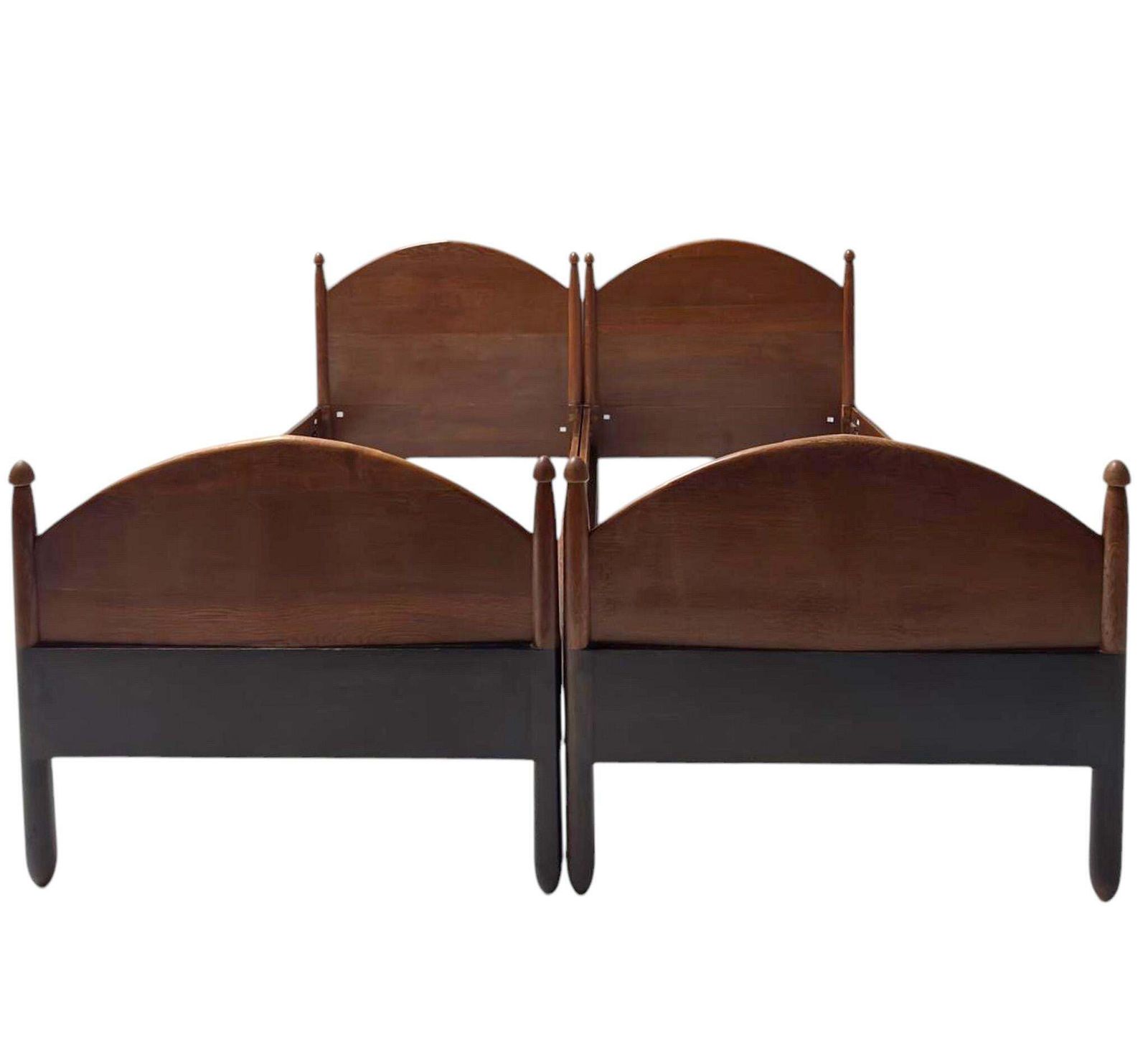 Willem Penaat Art Deco Amsterdamse School Twin Beds For Metz & Co., 1920s photo 3207.0