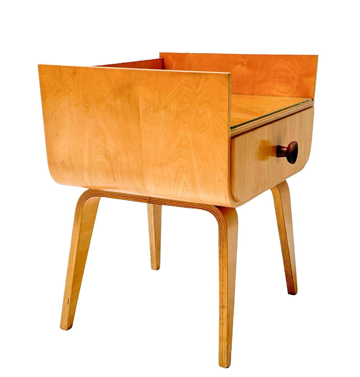 Cor Alons Birch Mid Century Modern Nightstand For Gouda Den Boer, 1950s photo vinterior