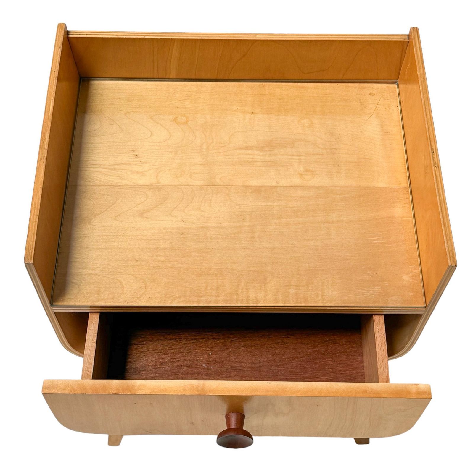 Furniture Cor Alons Birch Mid Century Modern Nightstand For Gouda Den Boer, 1950s photo