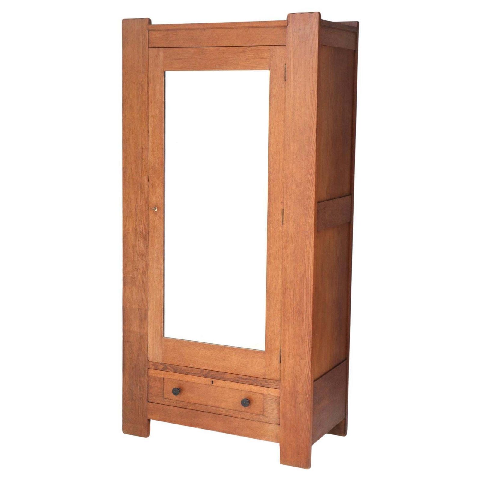 Art Deco Modernist Oak Armoire Or Wardrobe By Hendrik Wouda For Pander, 1924