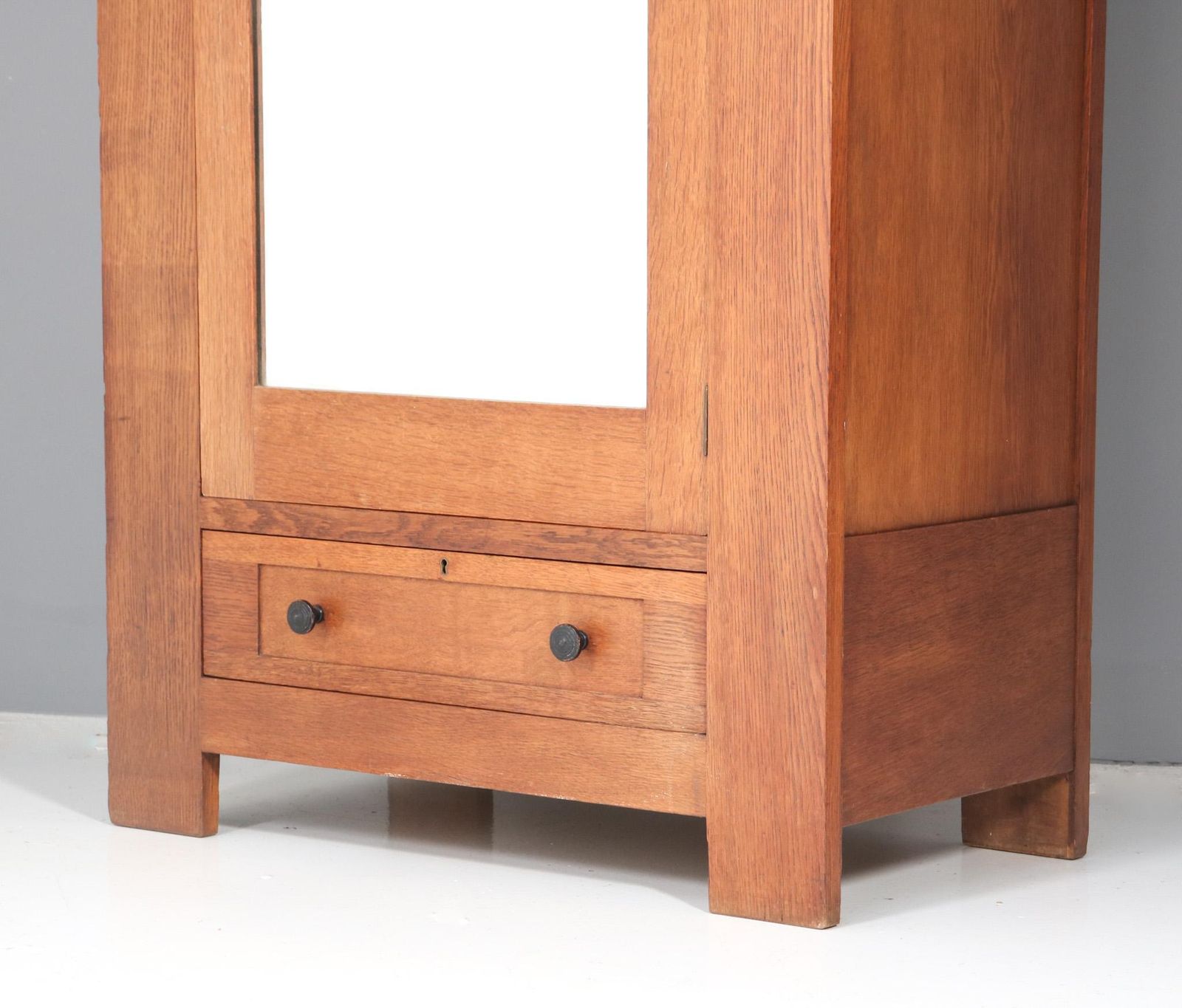 Art Deco Modernist Oak Armoire Or Wardrobe By Hendrik Wouda For Pander, 1924 photo 2352.0