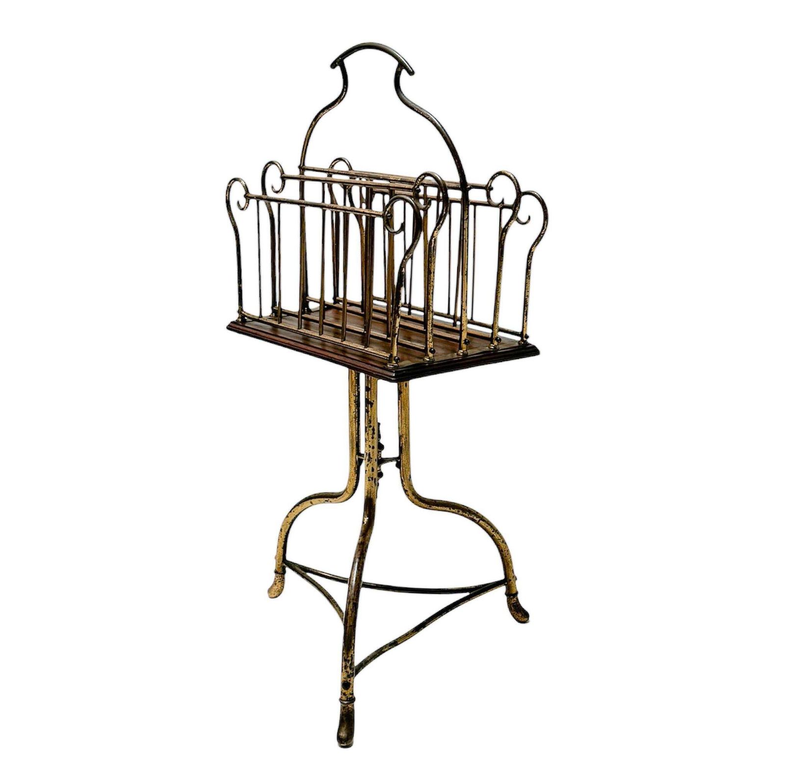 Art Nouveau Revolving Magazine Rack, 1900s photo Home Decor