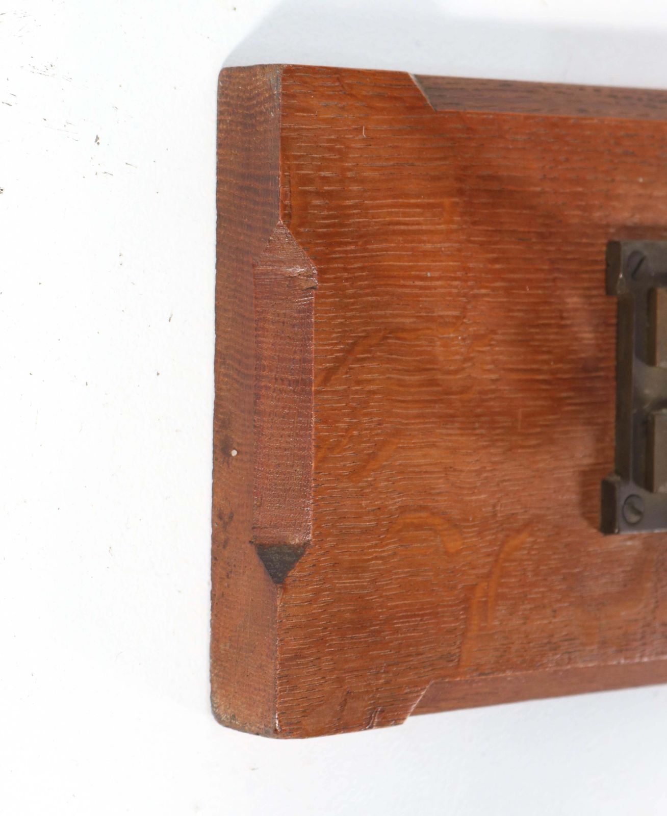 Oak Arts & Crafts Art Nouveau Coat Rack Attributed To A.J. Kropholler, 1900s photo 941.0