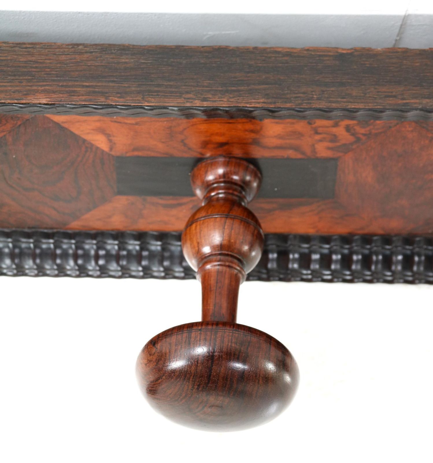17th Century Rosewood And Ebony Coat Rack Attributed To Herman Doomer Amsterdam photo vinterior