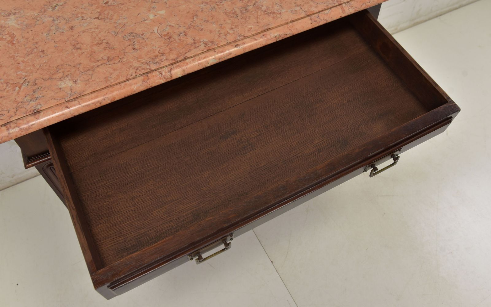 Antique! Side Table / Bedside Table Restored Art Deco Mahogany Chest Of Drawers photo vintage