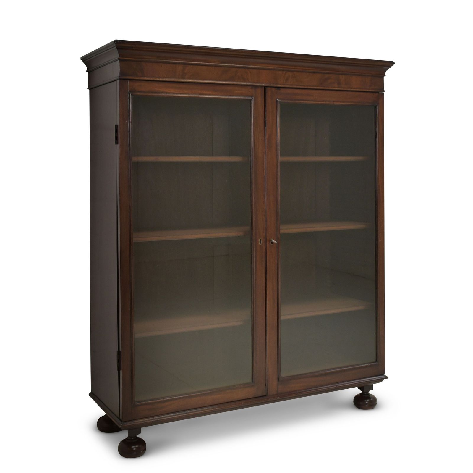 Antique! Small Display Cabinet Restored Mahogany England Circa 1900