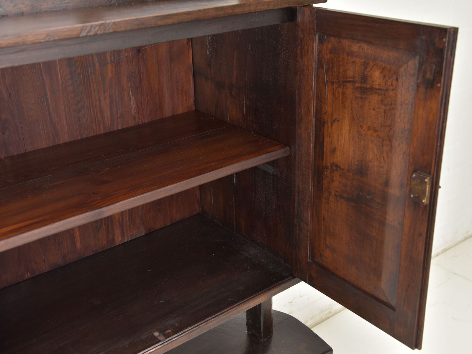 Antique! Screw Press Cabinet Restored Oak Dresser Vertiko Bar Cabinet photo 1263.0